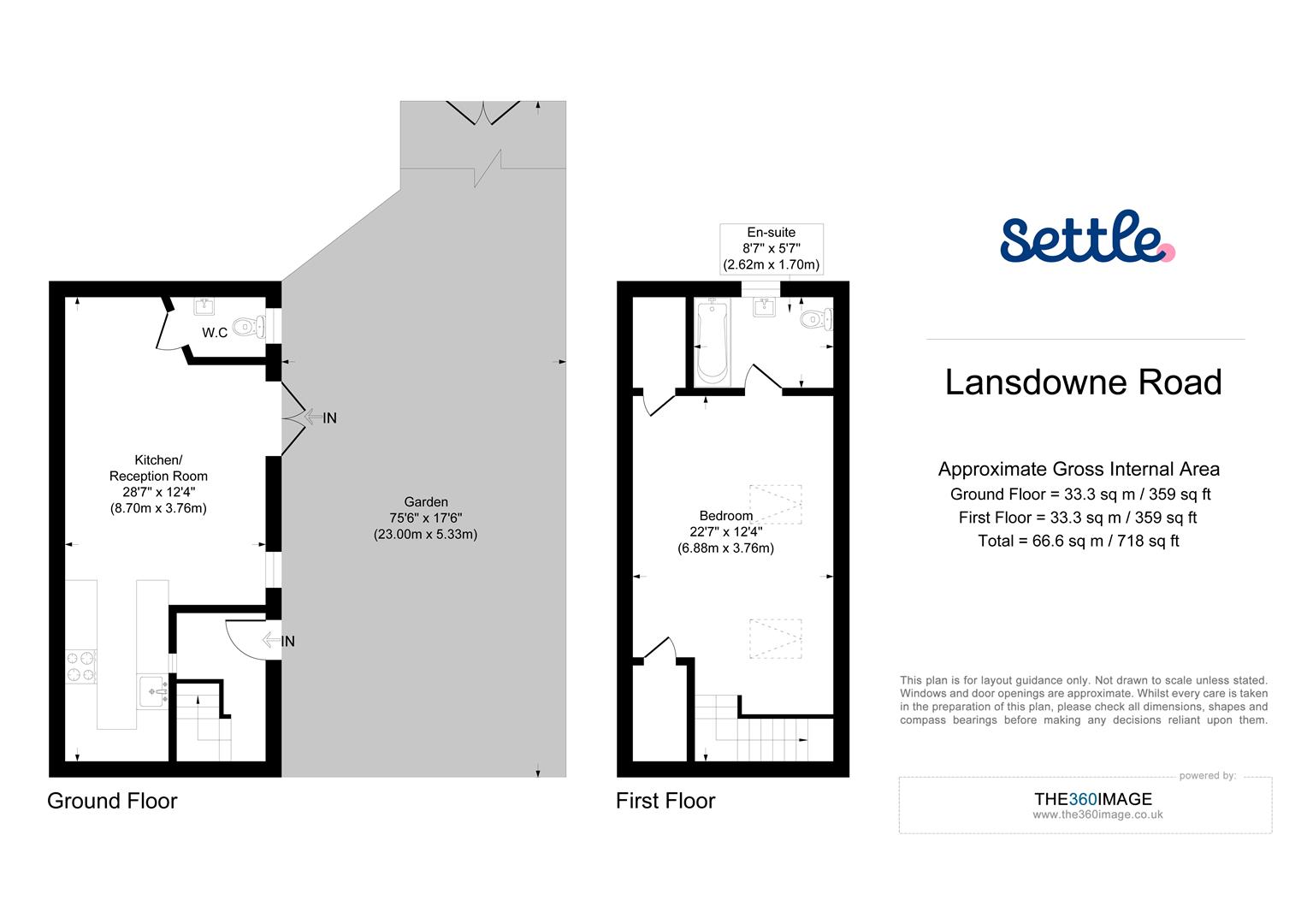1B, Lansdowne Road, London floorplan