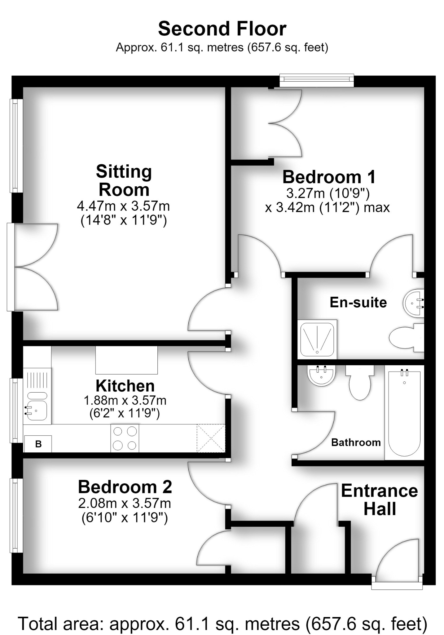 Flat 33, Foxfields, Botley Road, Southampton floorplan