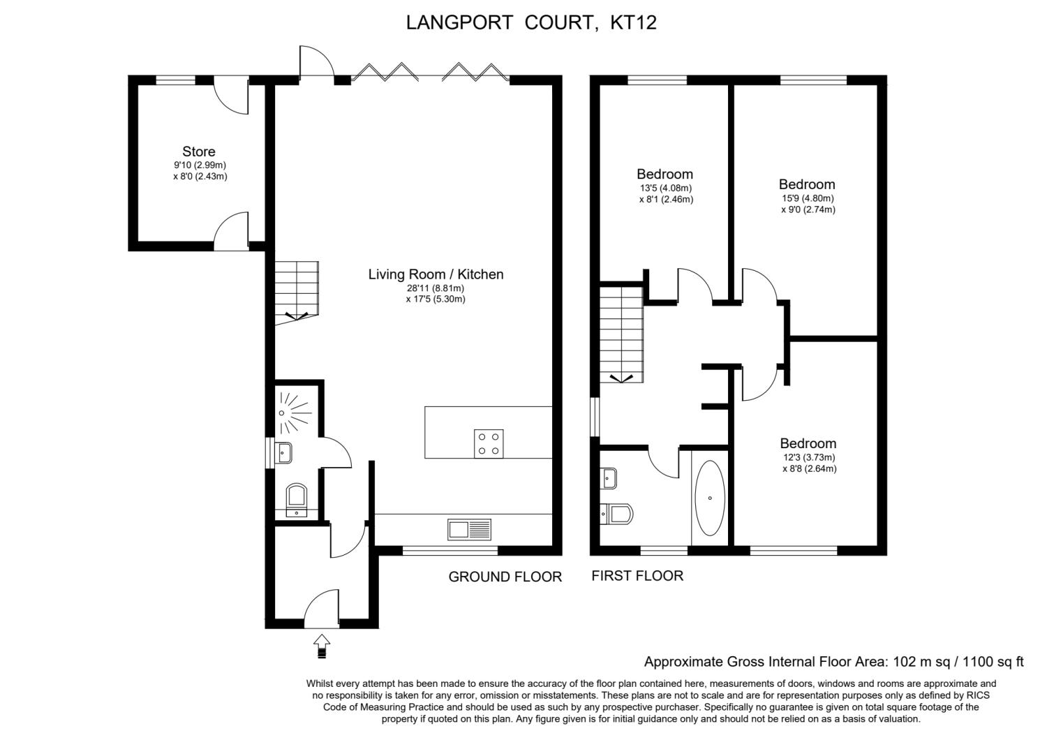 Ambleside Avenue, Walton On Thames, Surrey KT12, 3 bedroom end terrace house for sale 62778647