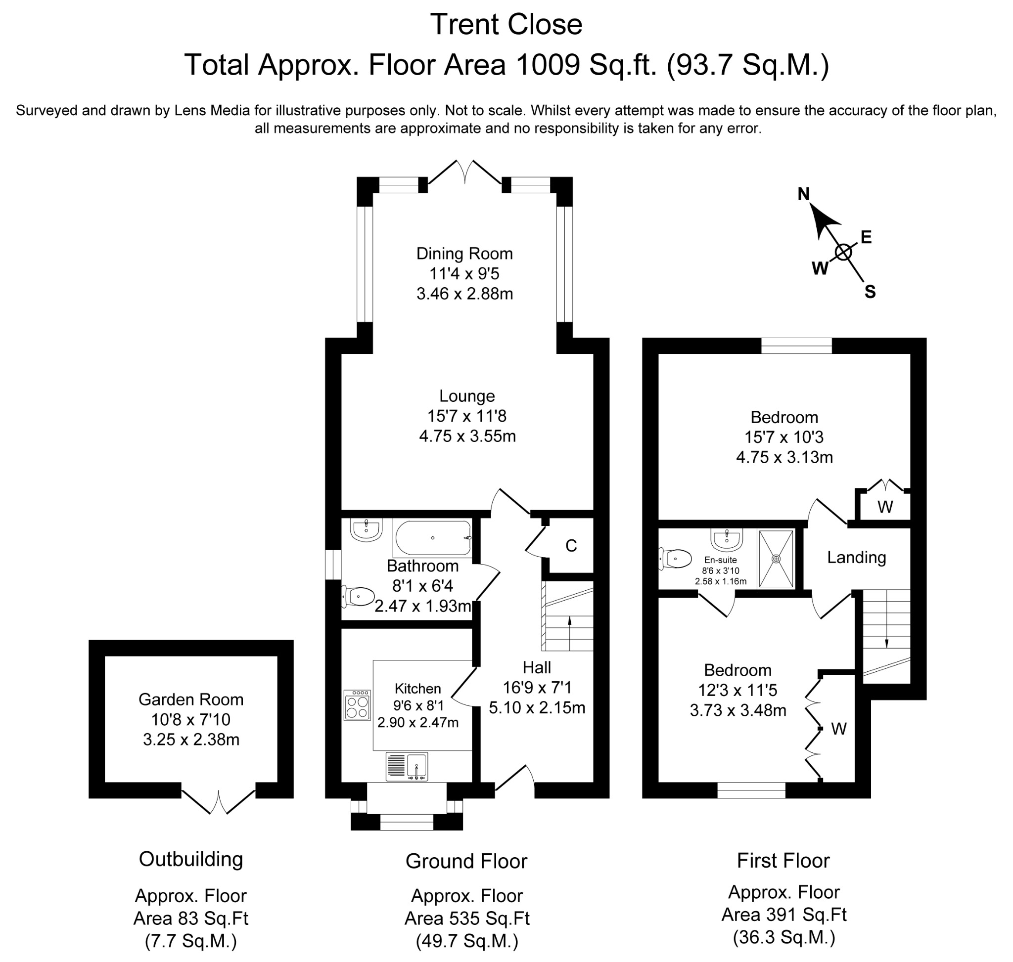 3 Trent Close, Culcheth, Cheshire floorplan