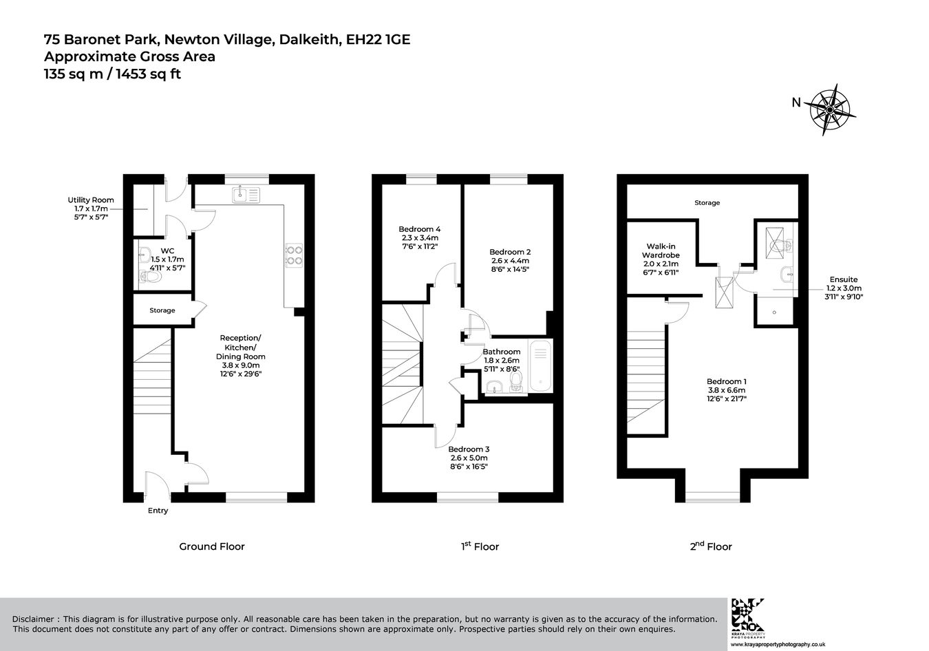 75, Baronet Park, Dalkeith floorplan