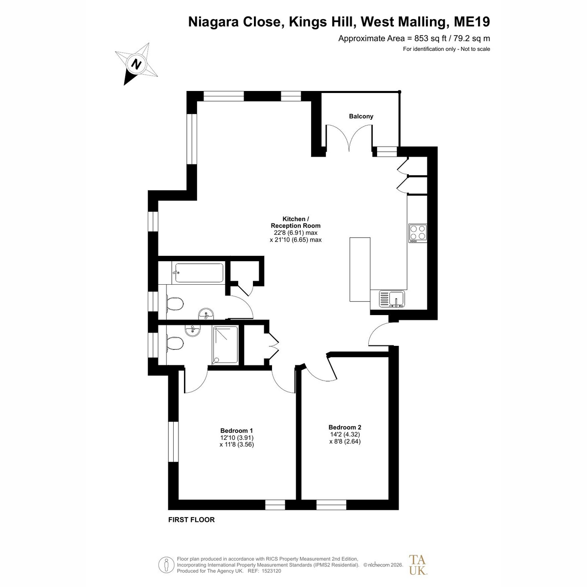 6, Niagara Close, West Malling floorplan