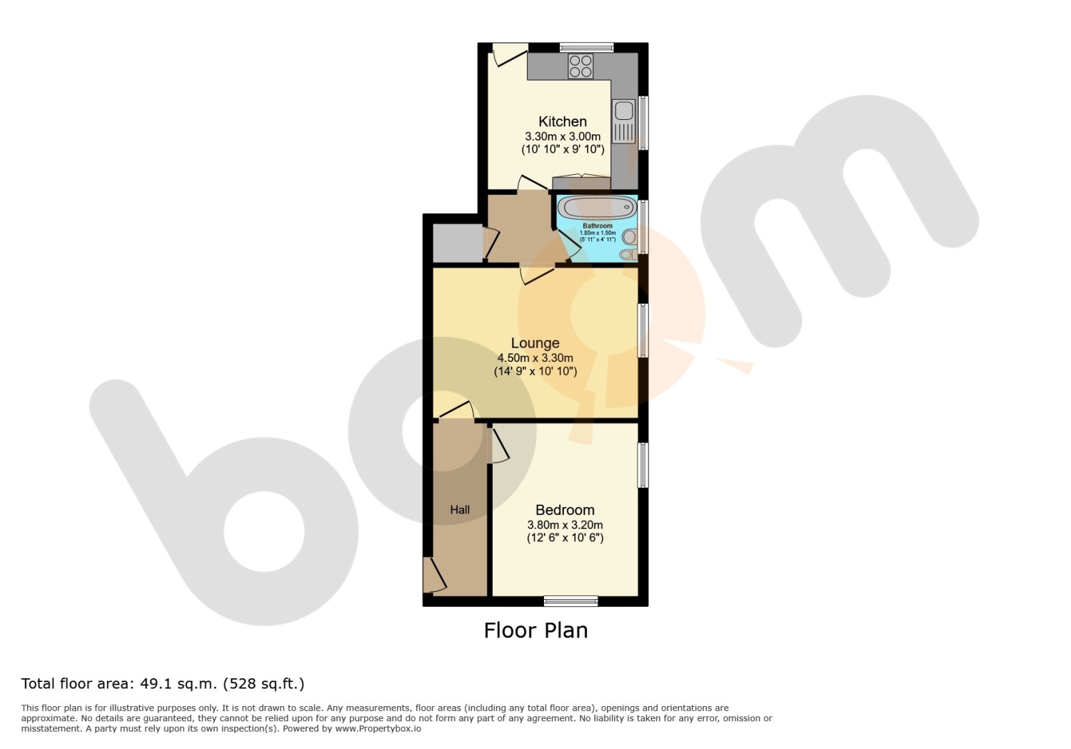 Flat 2, Old Manse, 1 Glebe Road, Beith floorplan