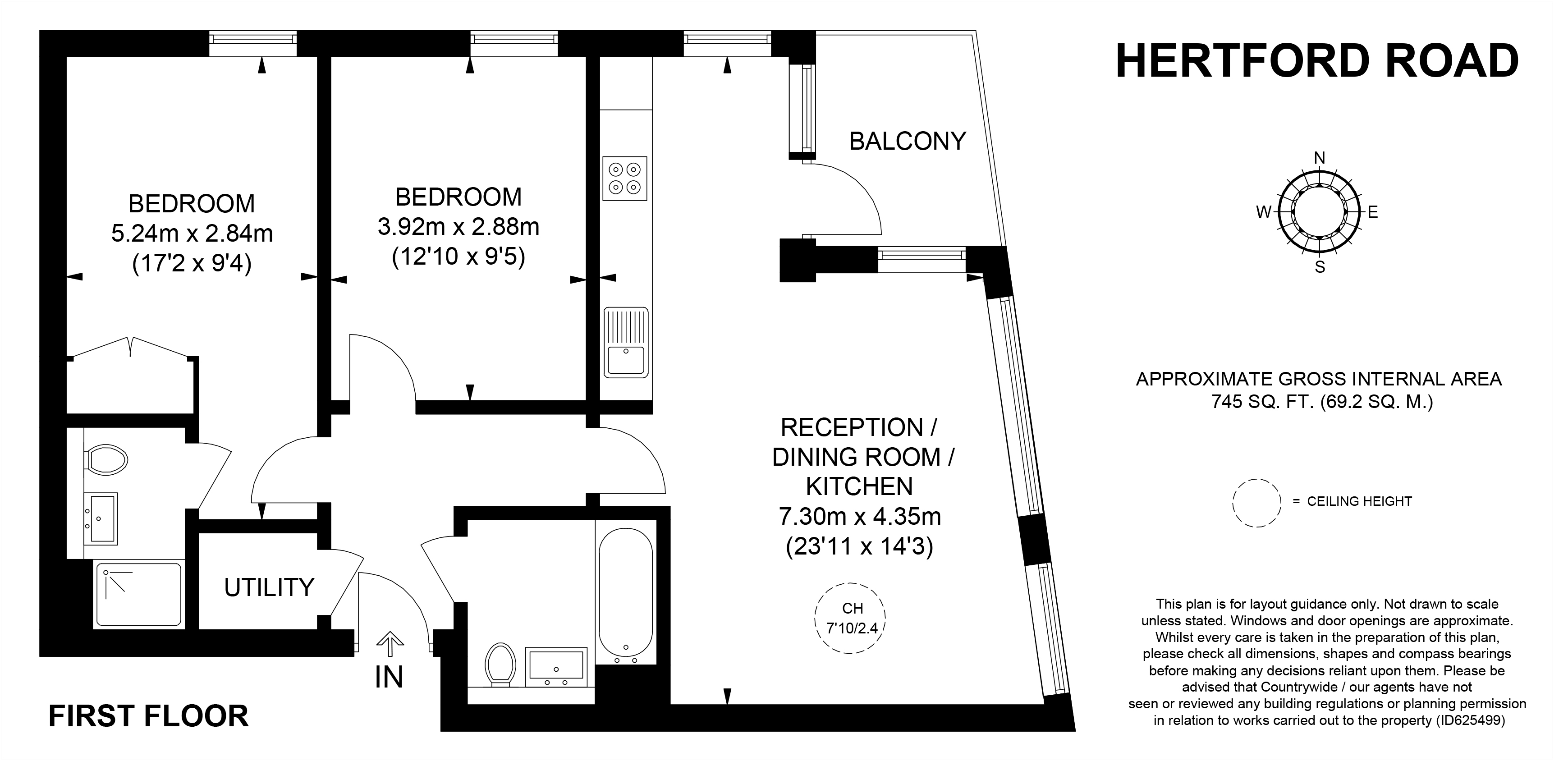Hertford Road, London N1, 2 bedroom flat for sale 54459226
