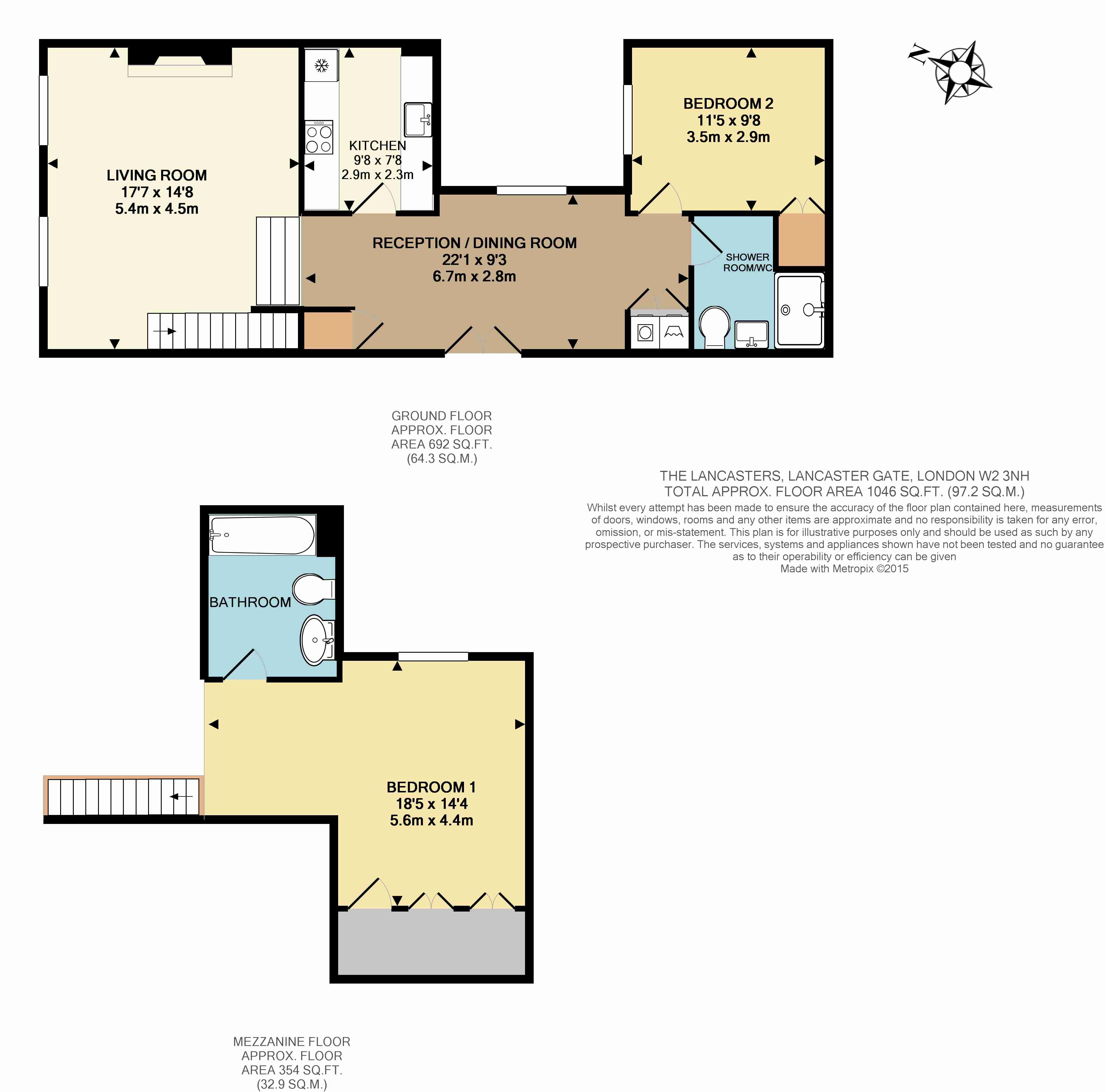 2 Bedrooms Flat to rent in The Lancasters, Lancaster Gate / Hyde Park, London W2