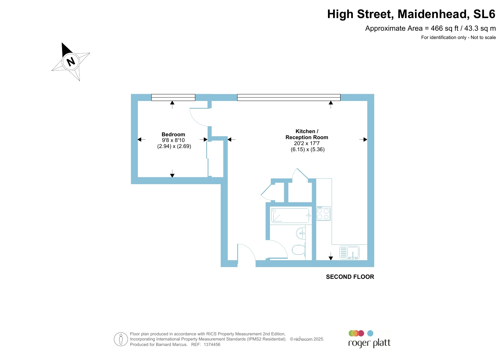 Flat 10, Brock House, 57, High Street, Maidenhead floorplan