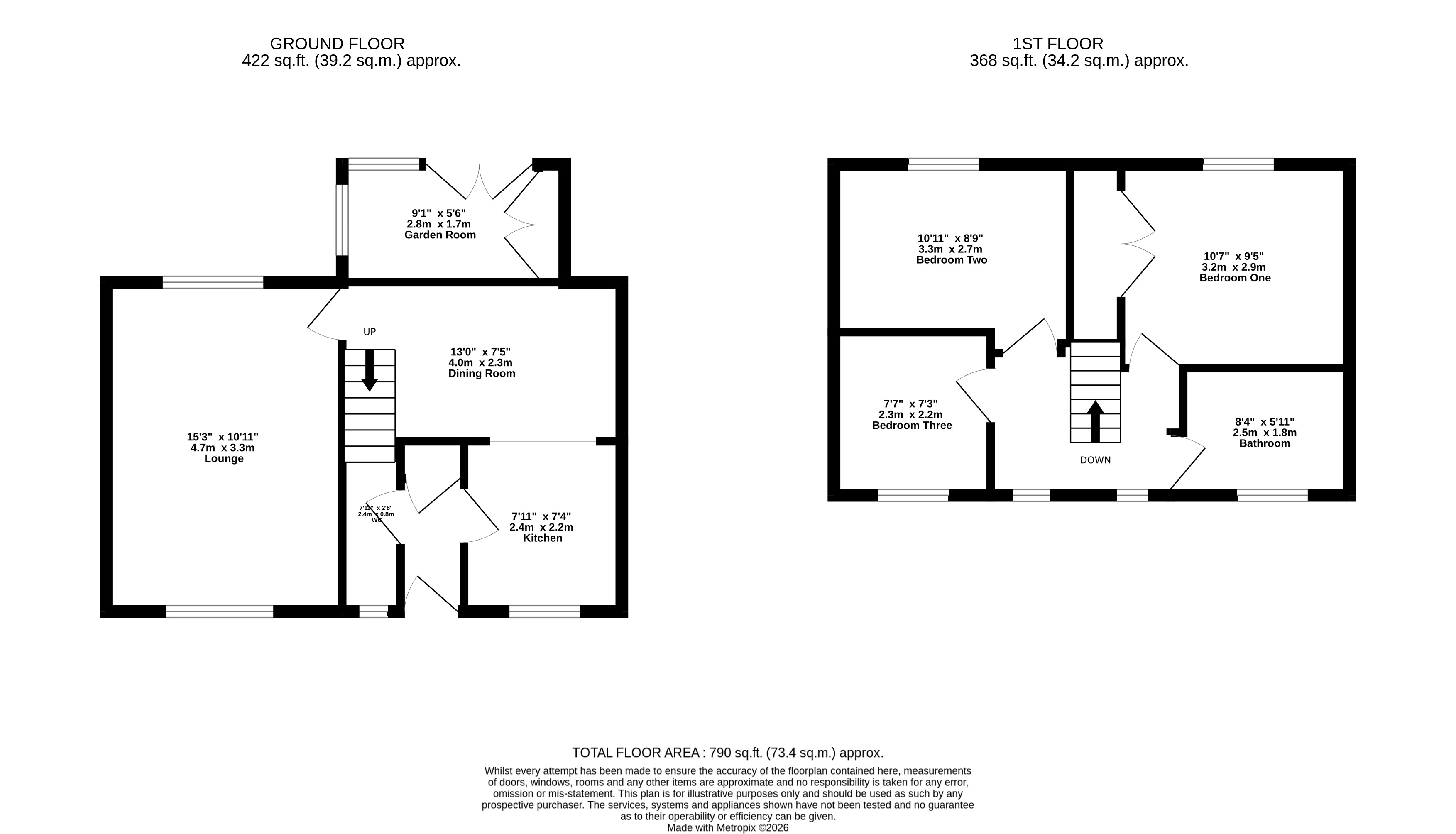 1, Brookside, Denby Dale floorplan