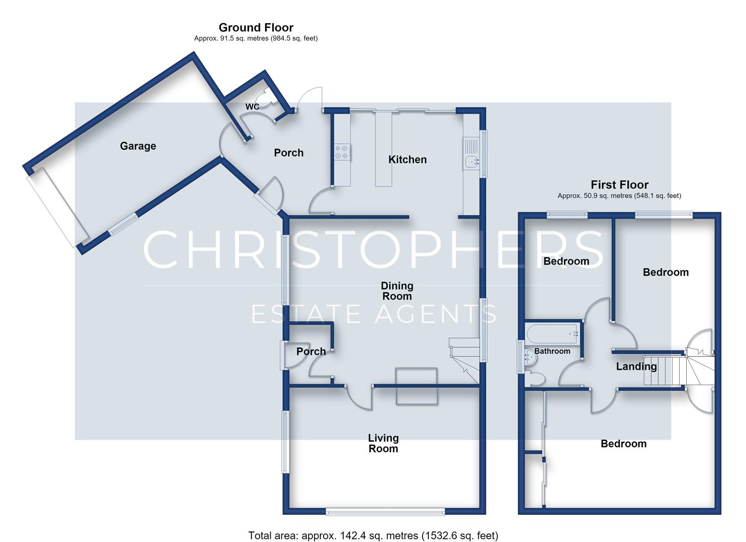 10, Gwealdues, Helston floorplan