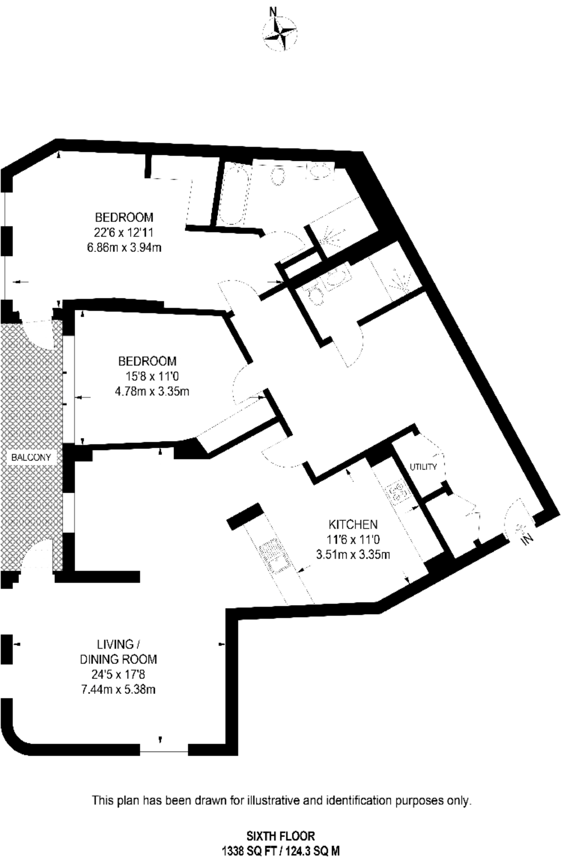 Cleland House, Westminster floorplan