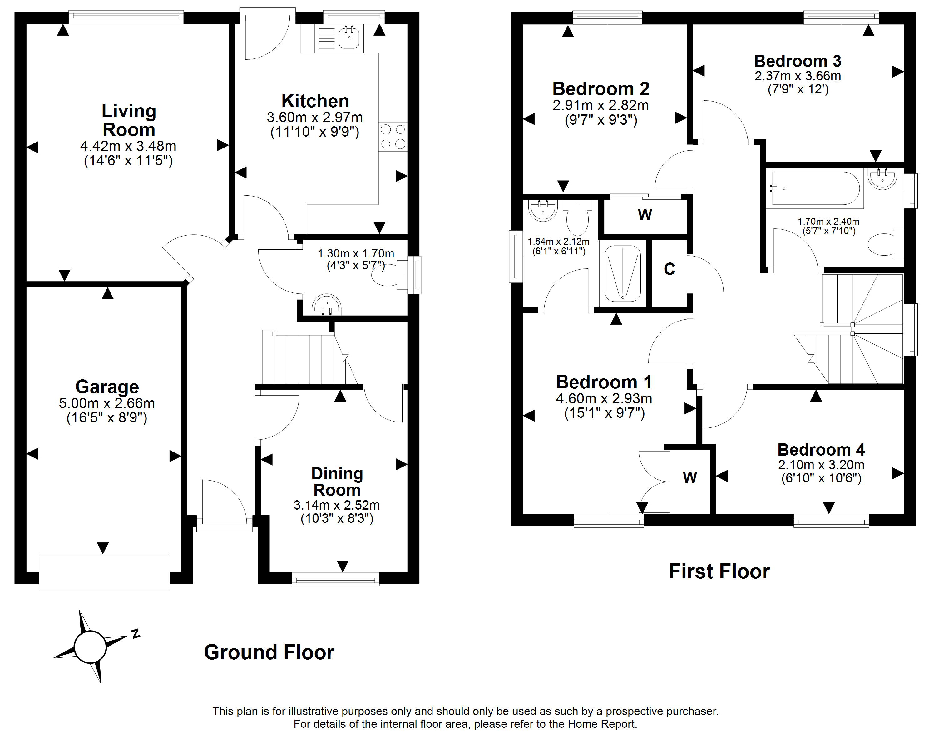 74, Easter Langside Crescent, Dakeith floorplan