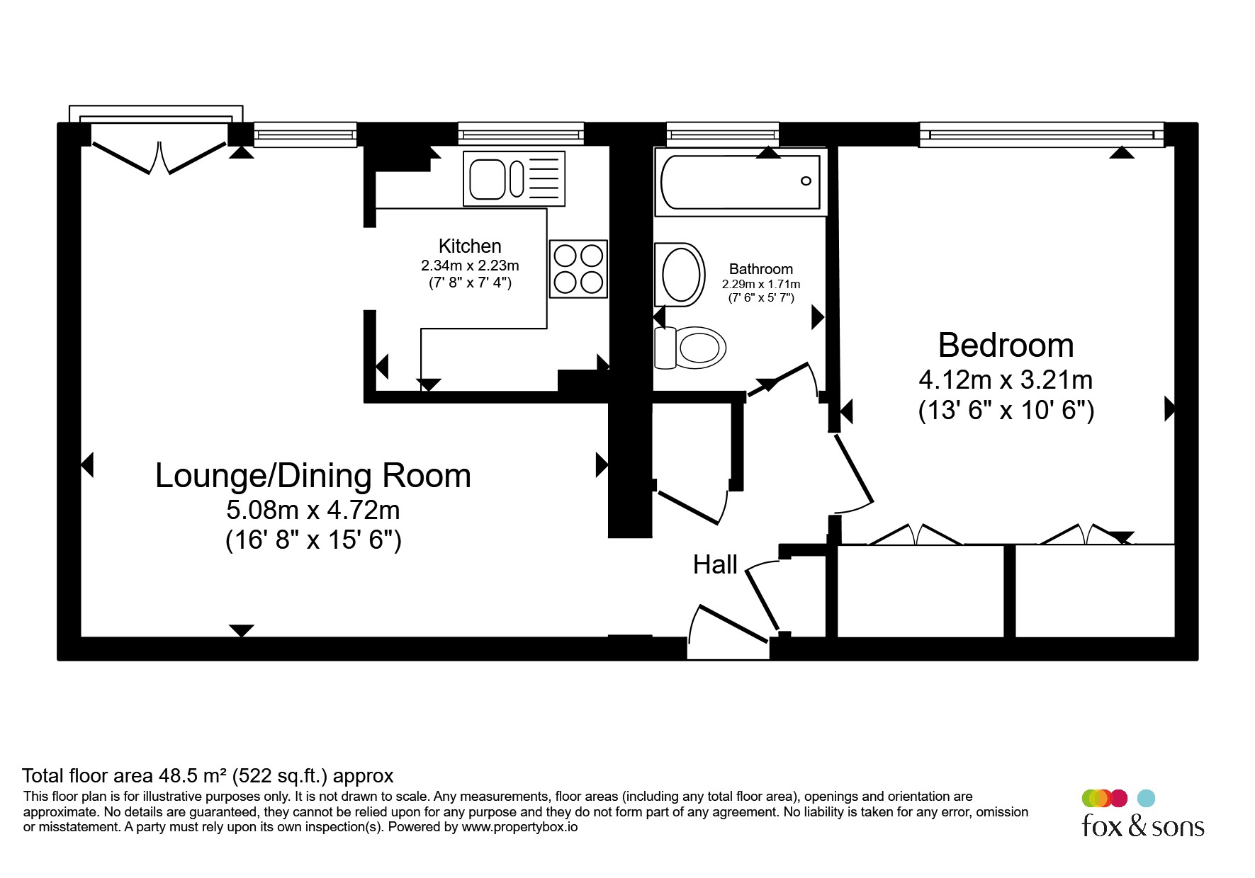 Flat 8, 15, Woodcroft Drive, Eastbourne floorplan