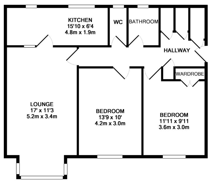 47, Wycliffe Gardens, Shipley floorplan