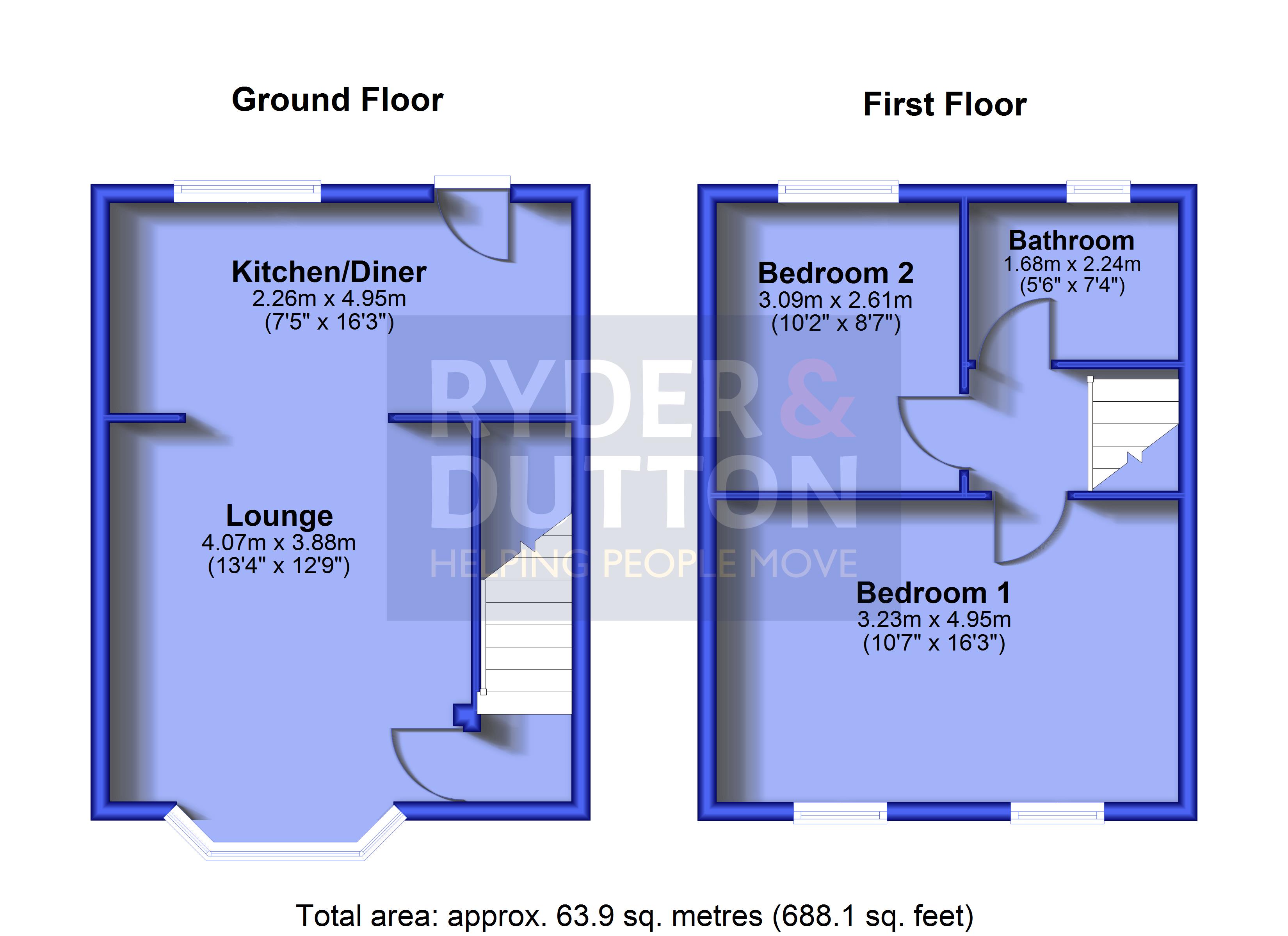 128, Hill Lane, Manchester floorplan