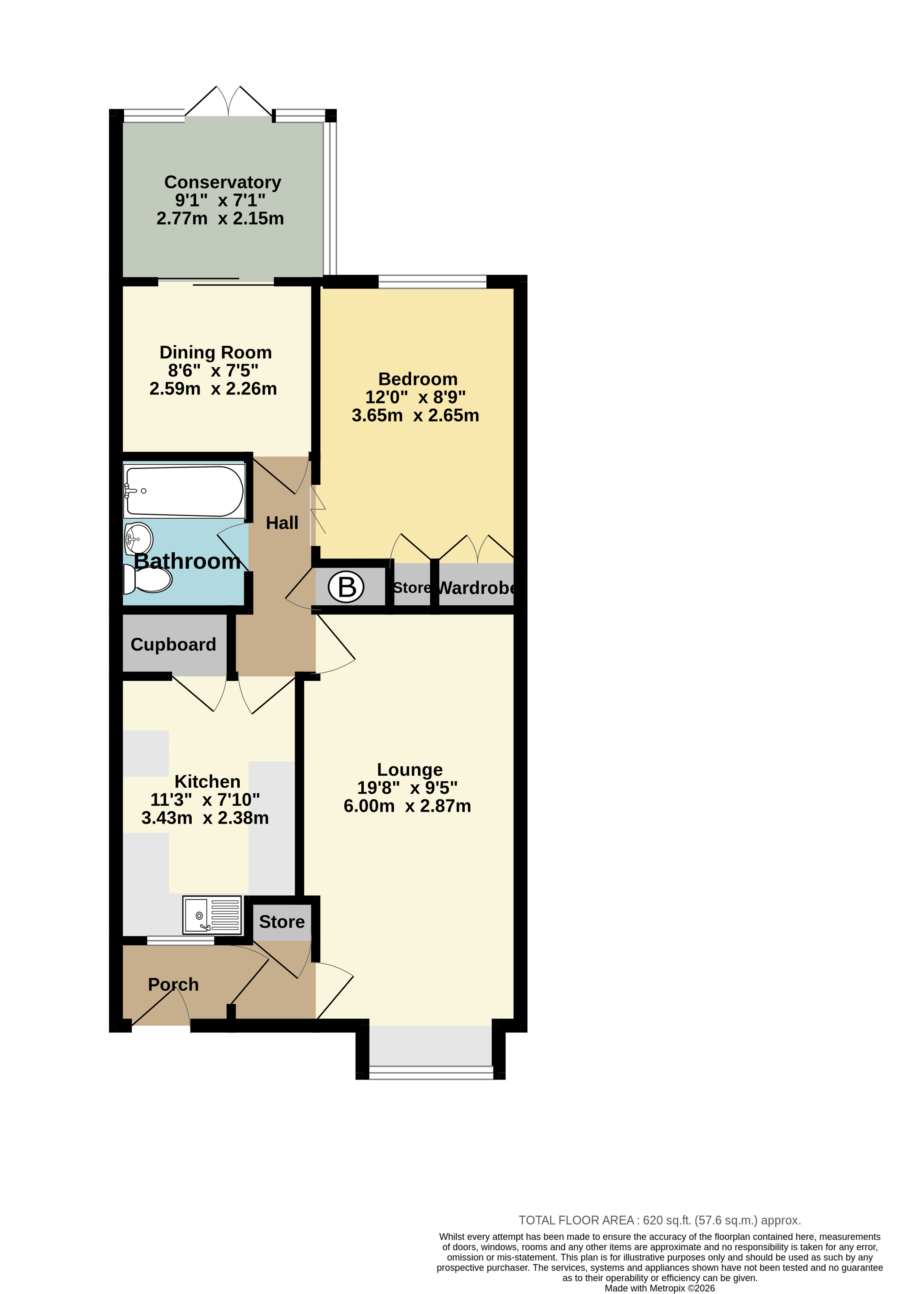 10, Foxdown Close, Kent floorplan