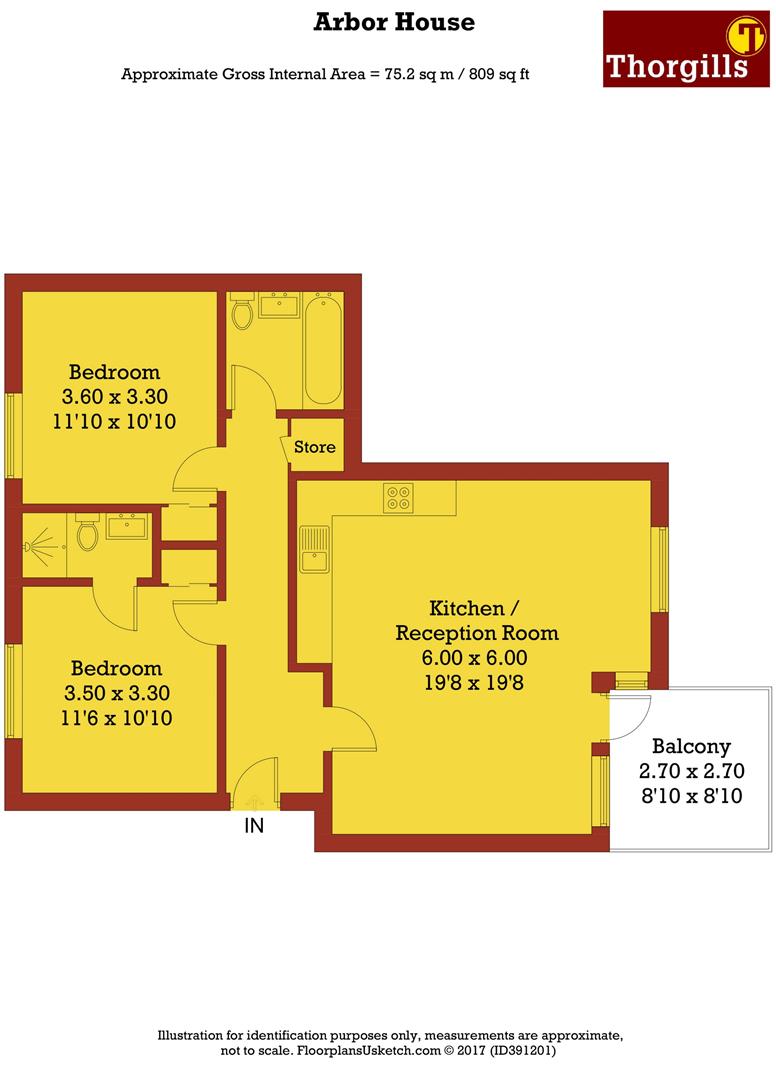 2 Bedrooms Flat for sale in Arbor House, Narrowboat Avenue, Brentford TW8