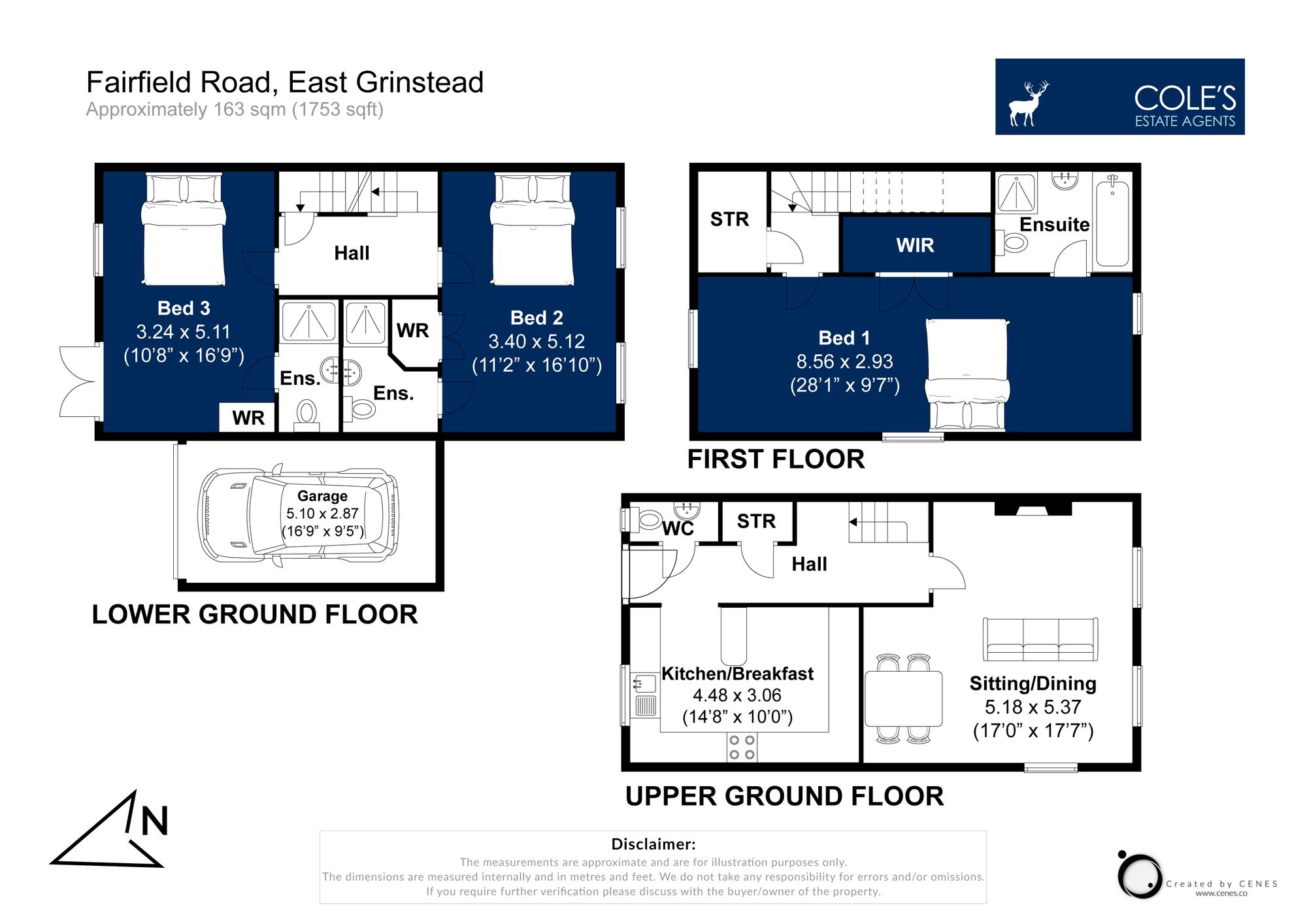 1 Aspen Court Fairfield Road, East Grinstead floorplan