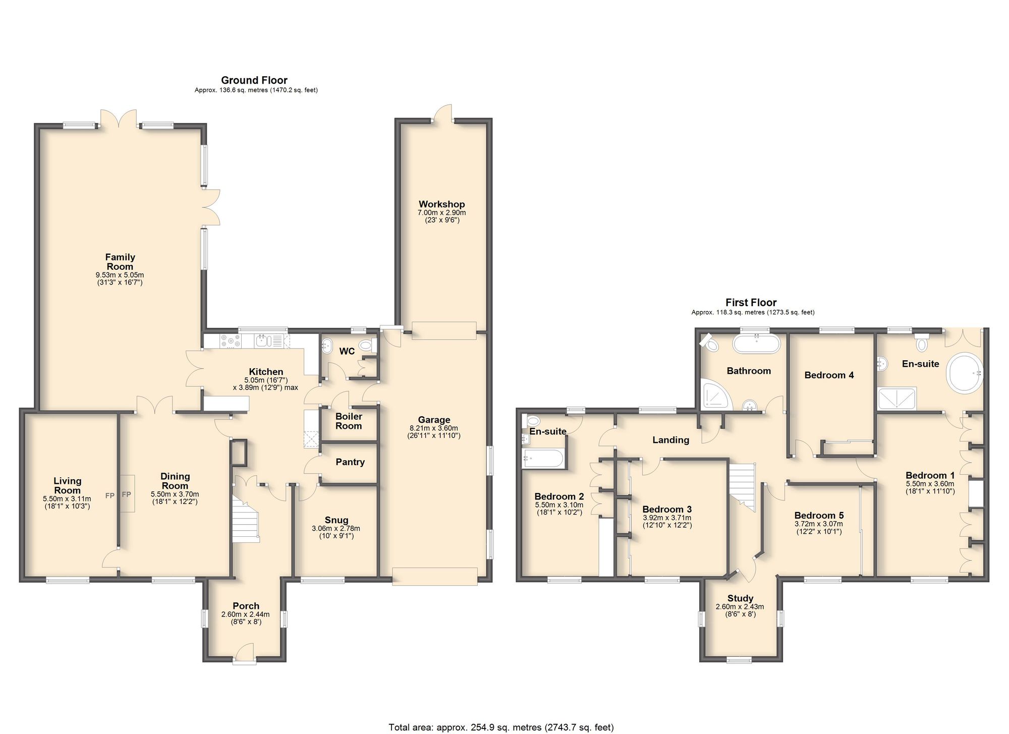 The Firs, Alfreton floorplan