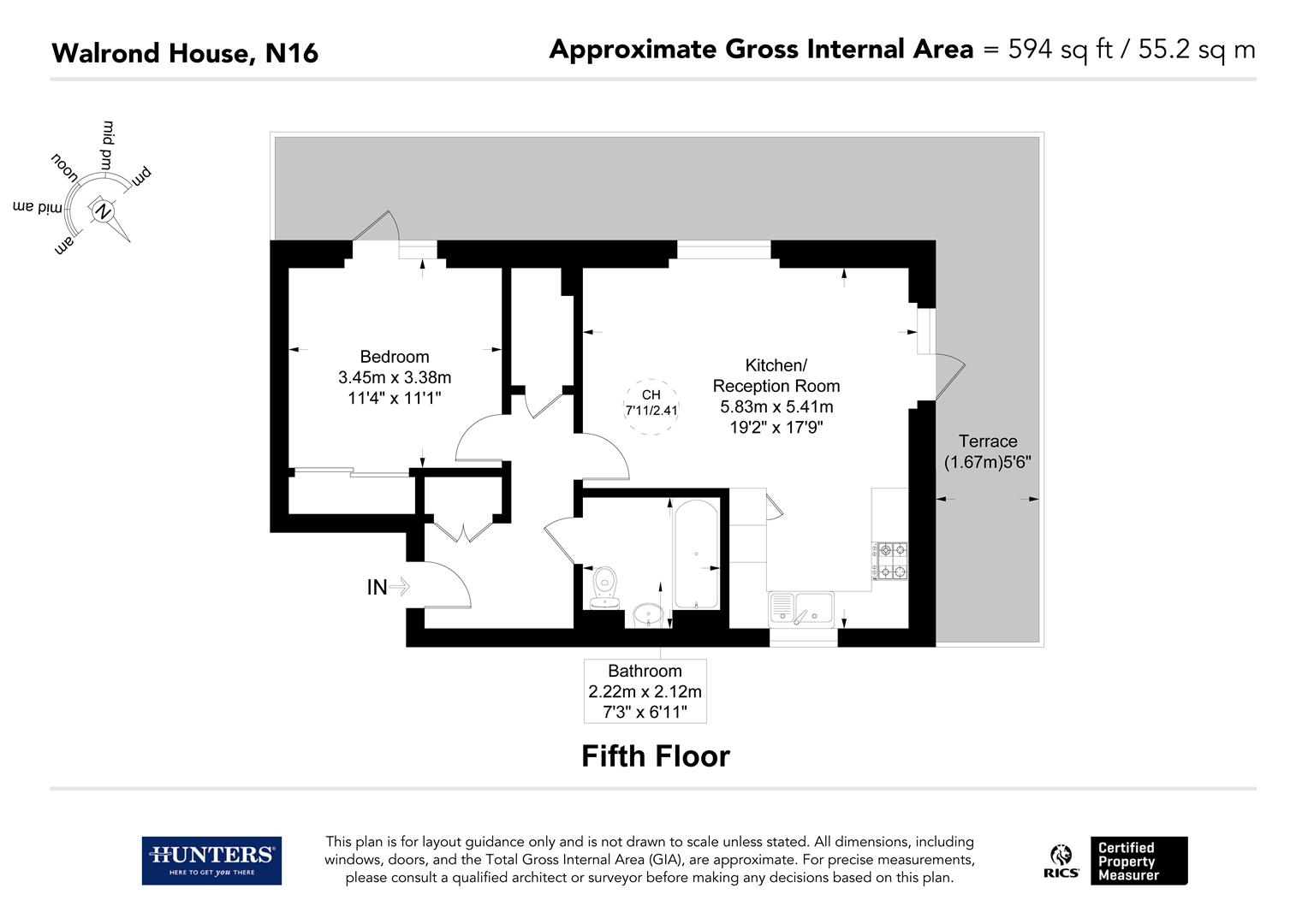 Apartment 56, Walrond House, Matthias Road, London floorplan
