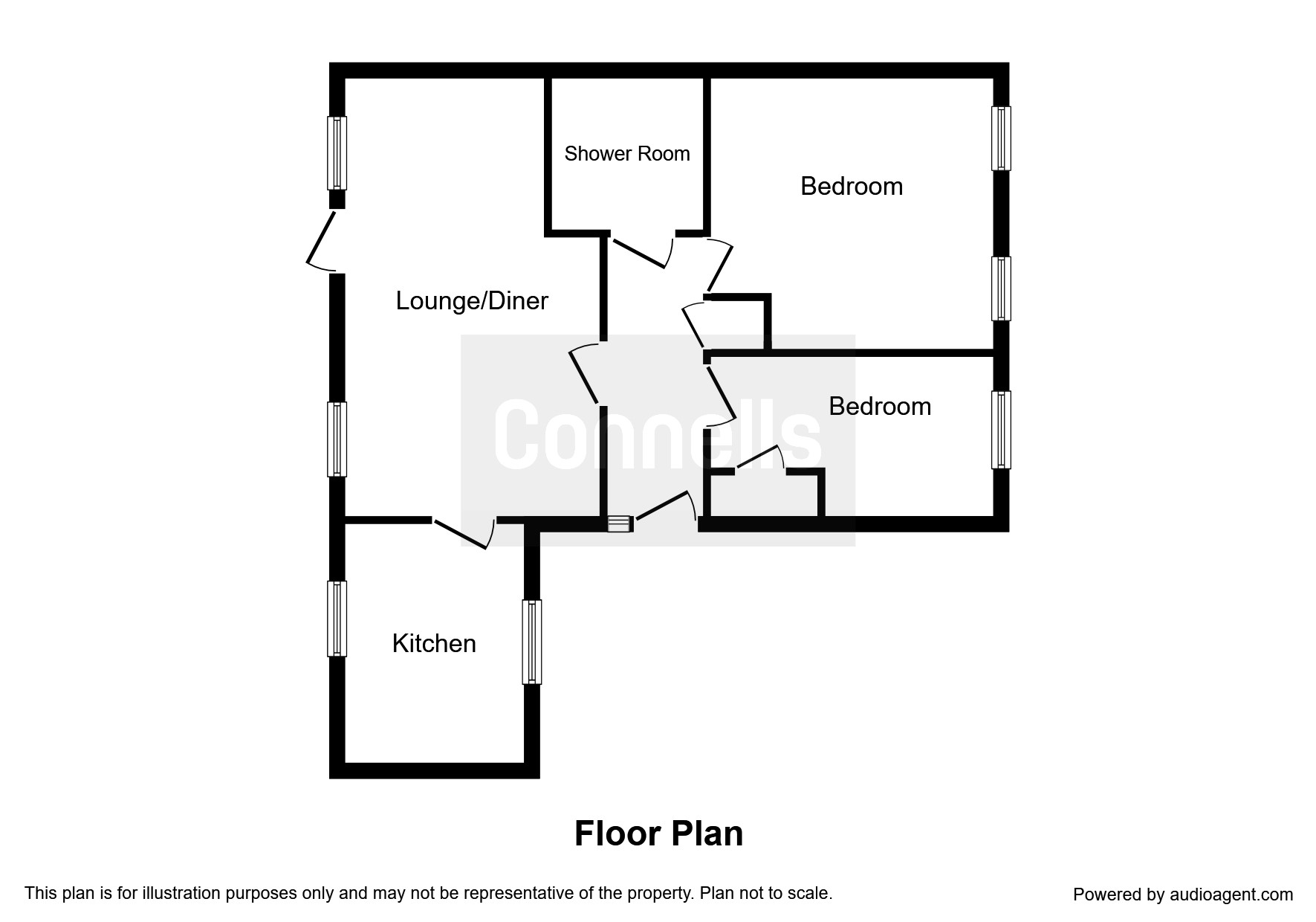 2 Bedrooms Semi-detached bungalow for sale in Avington, Great Holm, Milton Keynes MK8