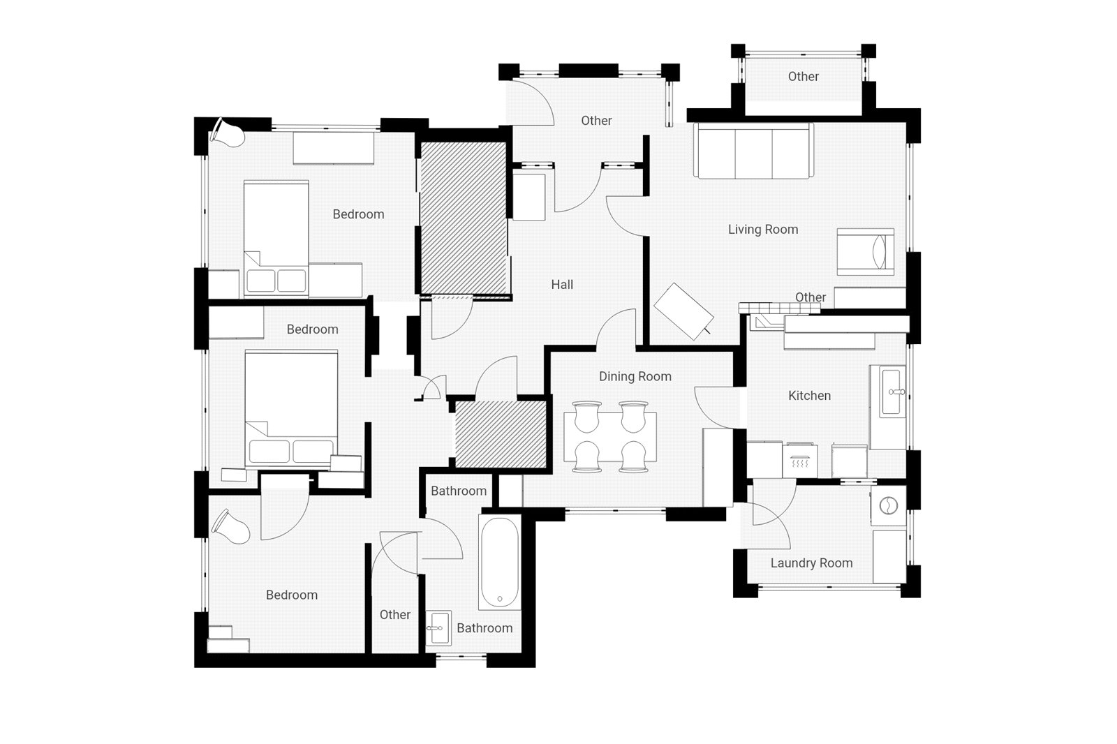 Laregan Hill, Penzance TR18, 3 bedroom bungalow for sale 66370500