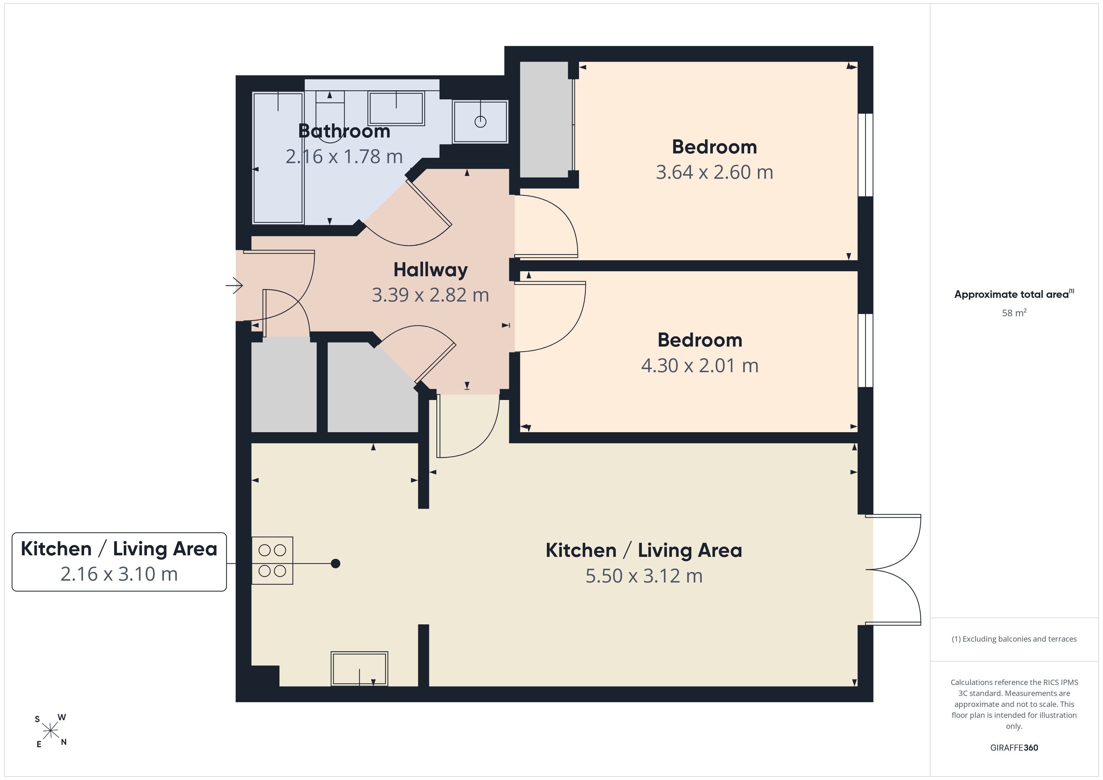 109, Squires Court, Bristol floorplan