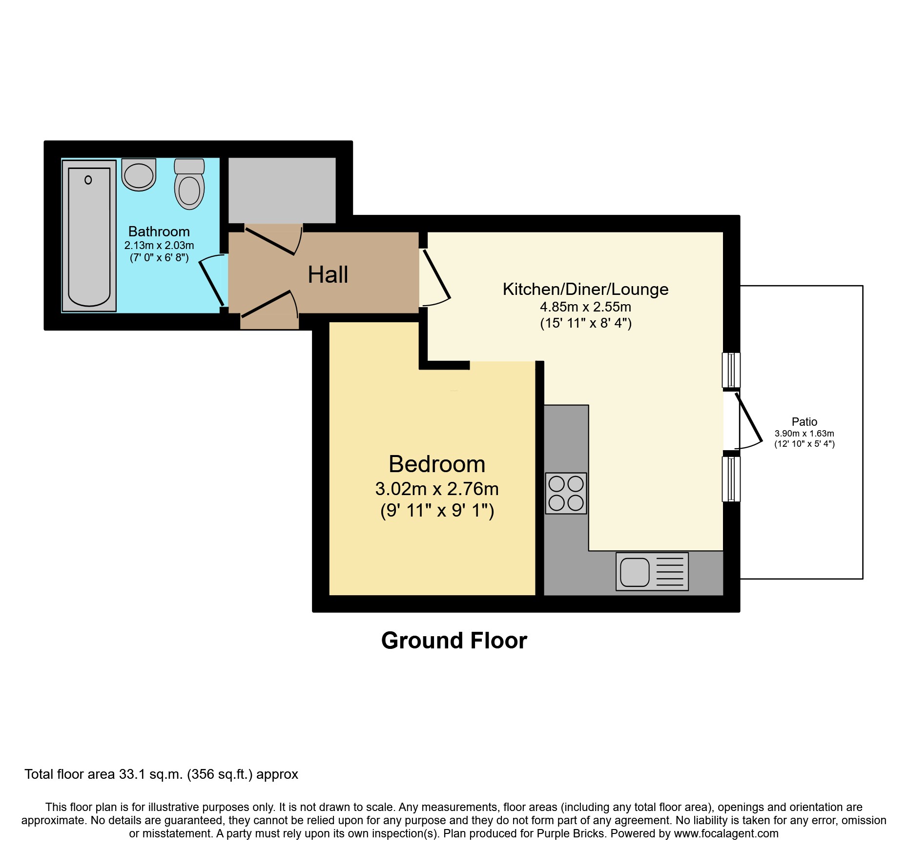 Flat 36/Wells Court, Albert Drive, Woking floorplan