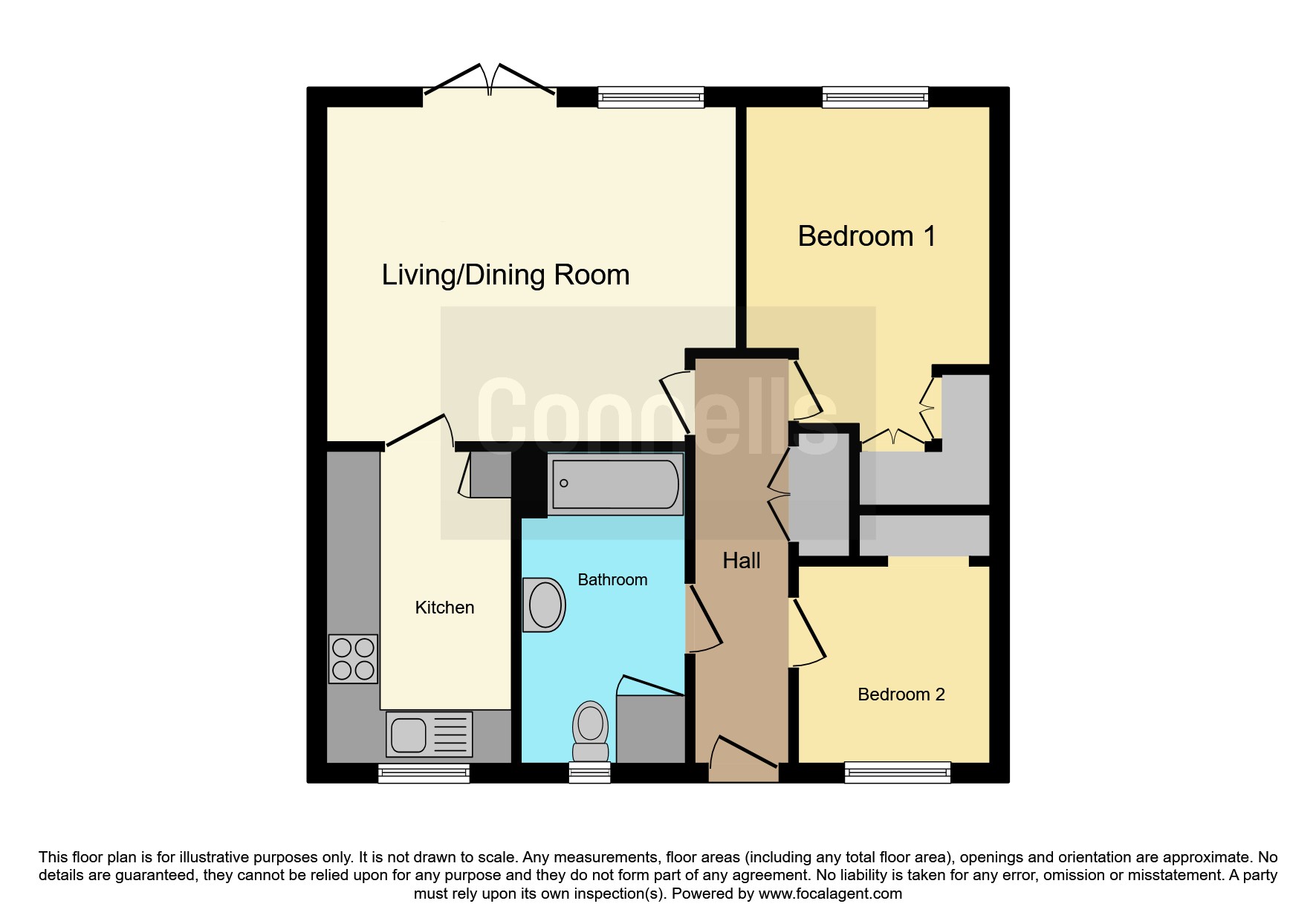 1, Felwater Court, London Road, East Grinstead floorplan