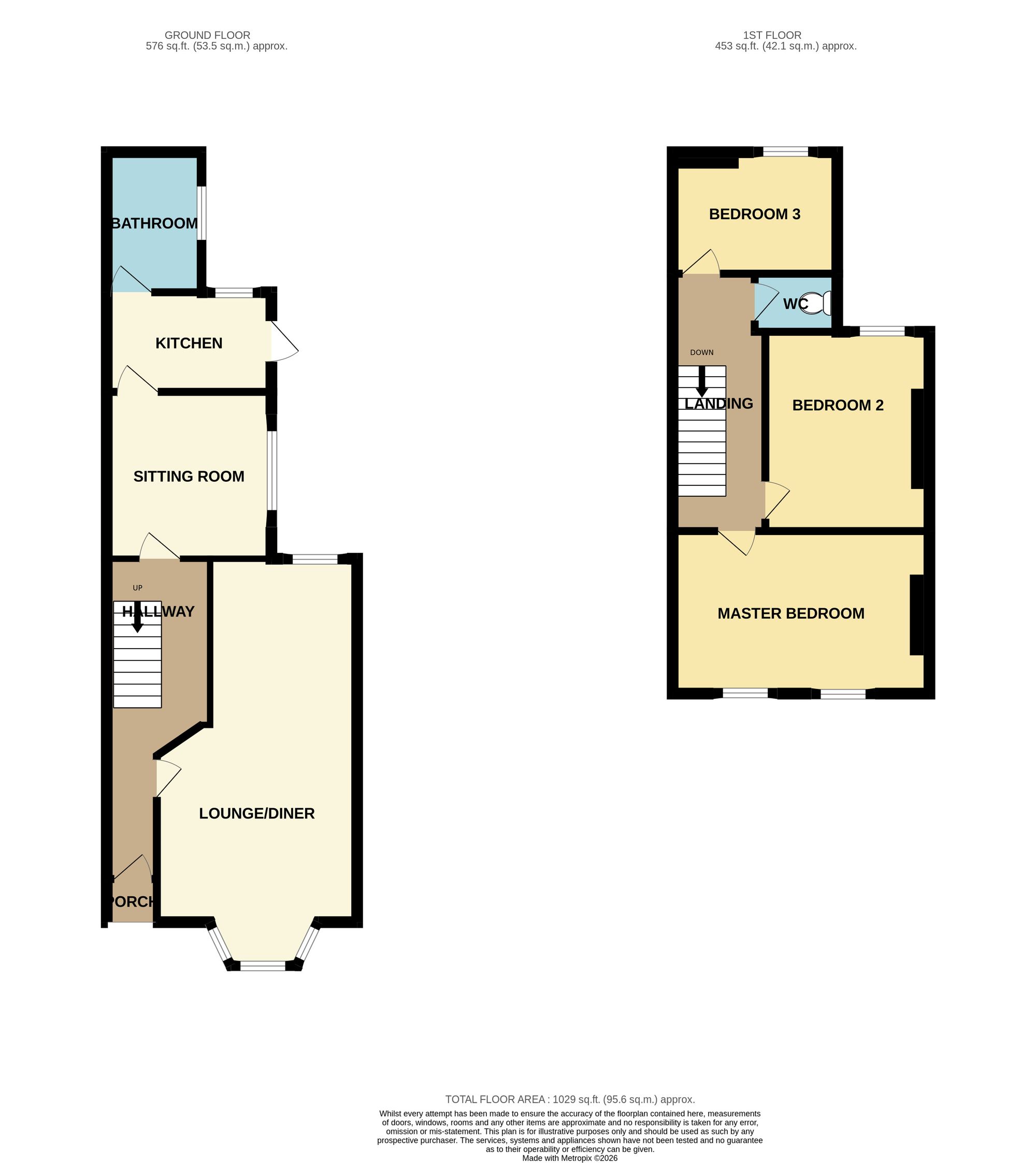 39 Ludlow Street, Caerphilly floorplan