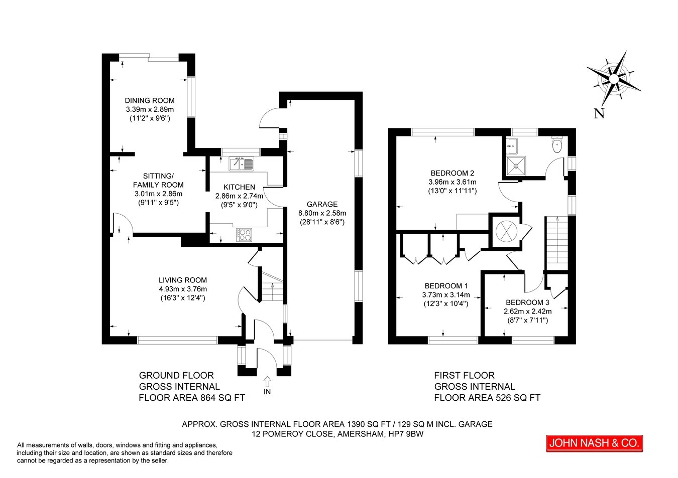 12, Pomeroy Close, Amersham floorplan