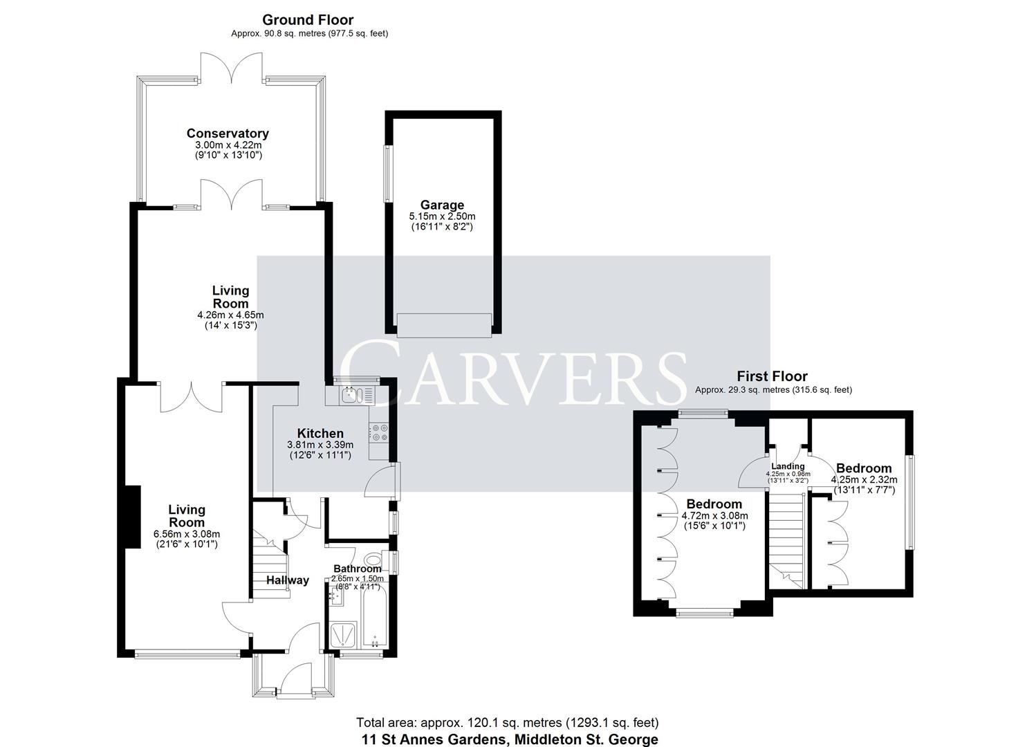 Staindale, 11, St. Annes Gardens, Darlington floorplan