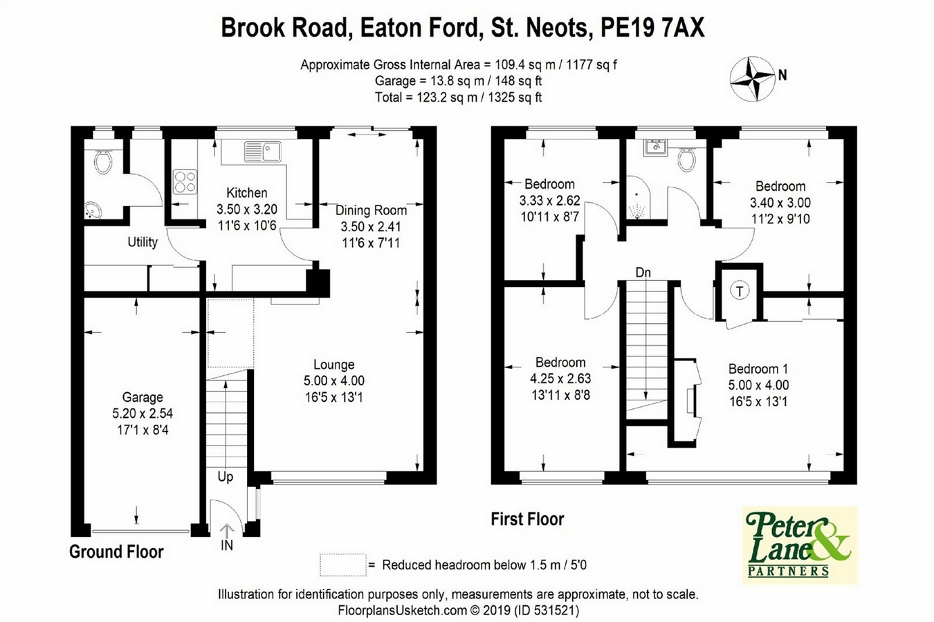 4 Bedrooms End terrace house for sale in Eaton Ford, St Neots, Cambridgeshire PE19