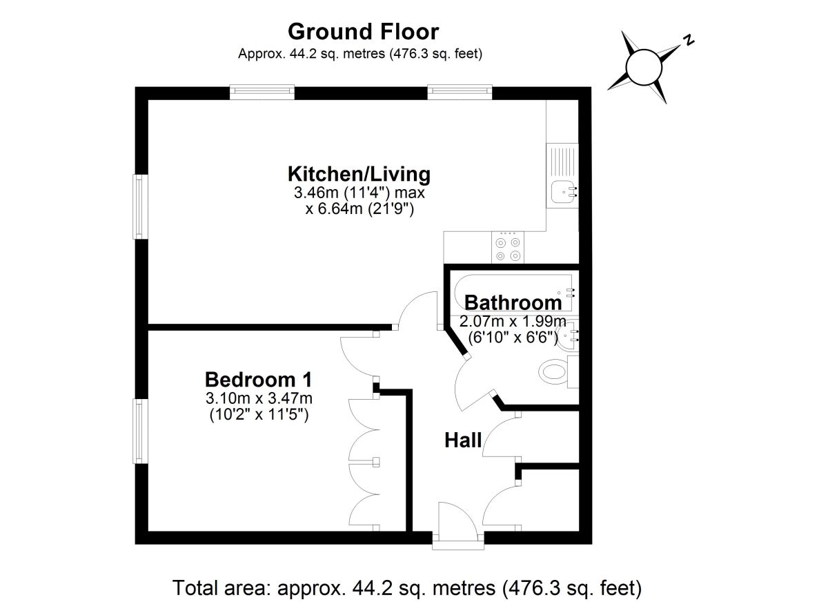 1 Bedrooms Flat for sale in College Close, Loughton IG10