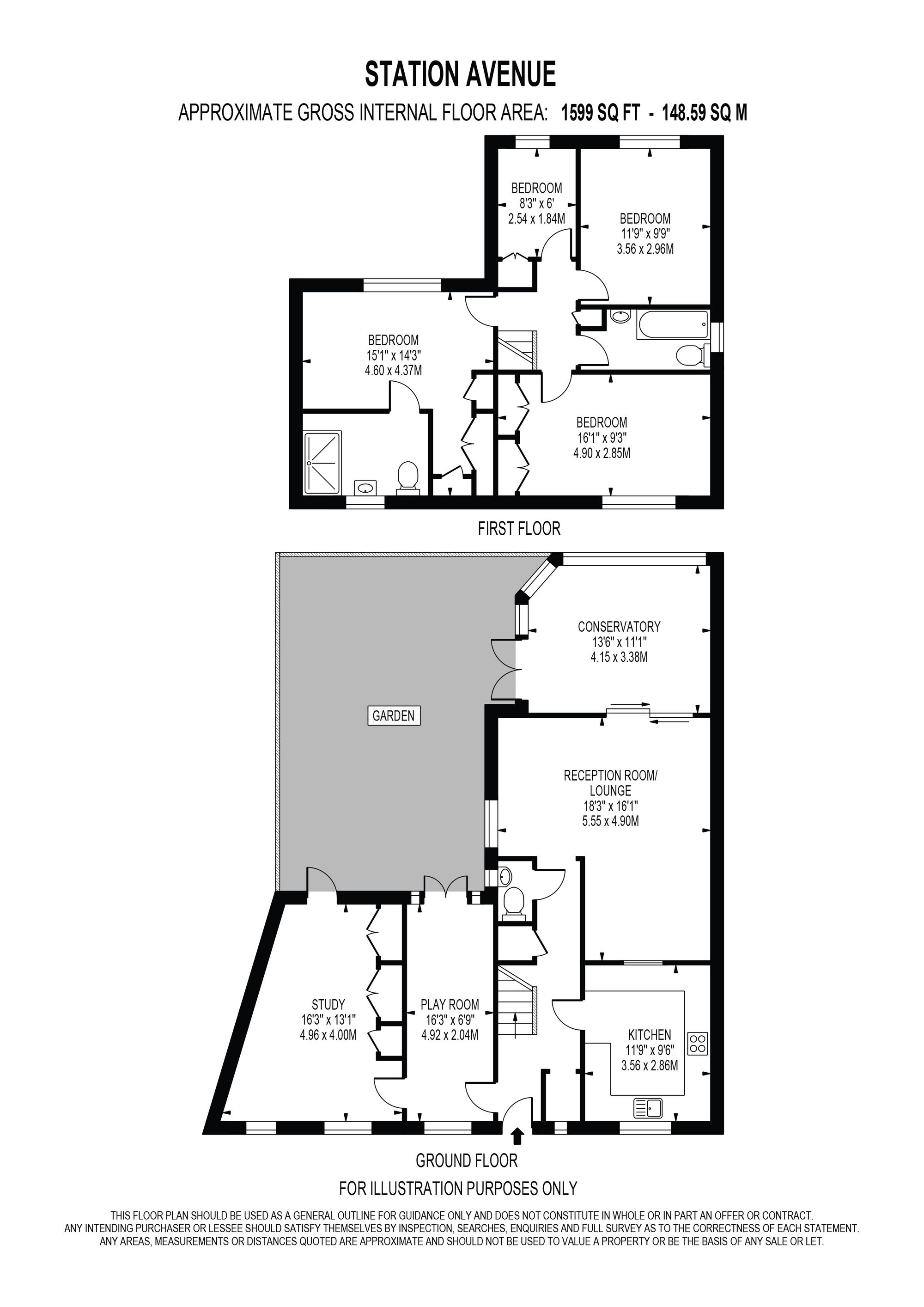 1a Station Avenue, Epsom floorplan