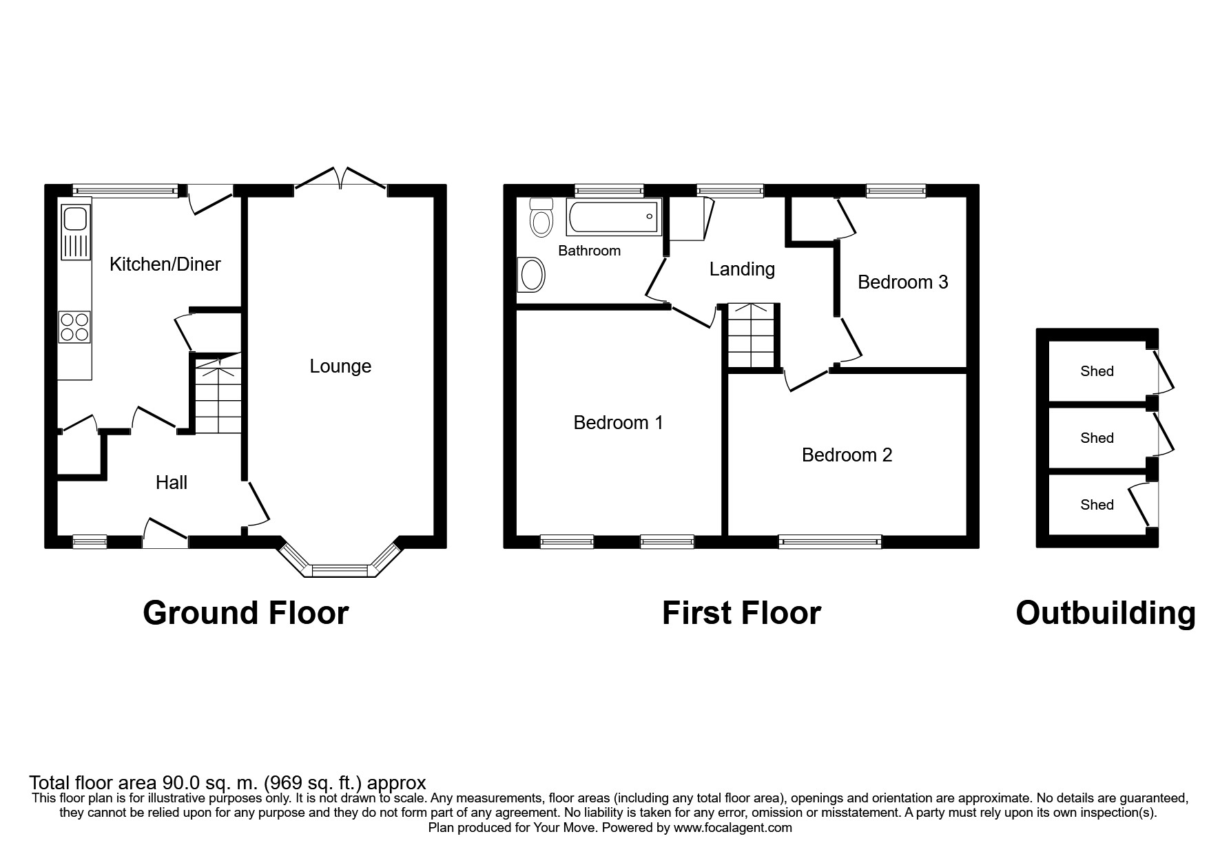 3 bed terraced house for sale in Redhurst Drive, Wolverhampton, West