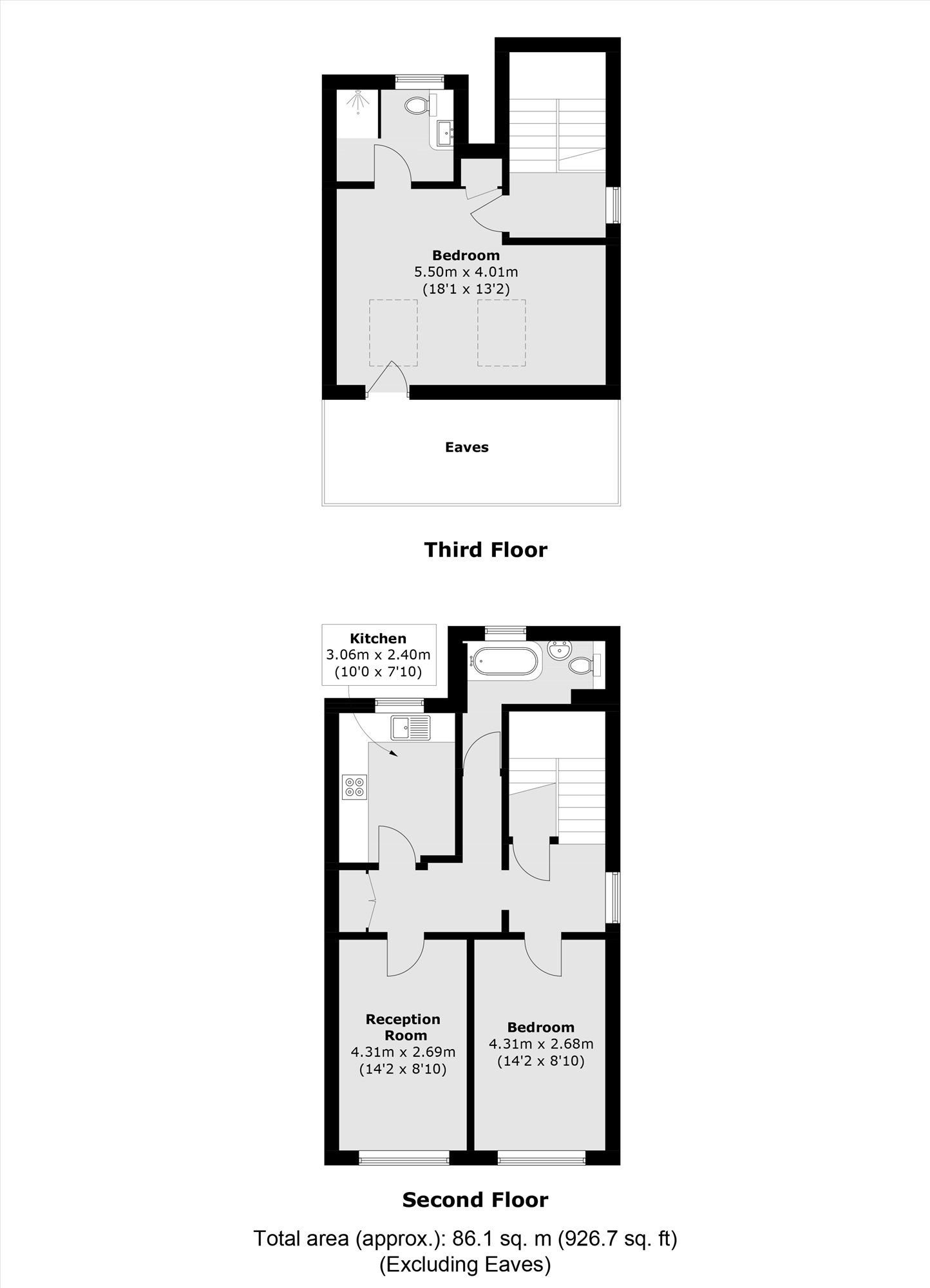 Flat 3, 4, Belfort Road, London floorplan