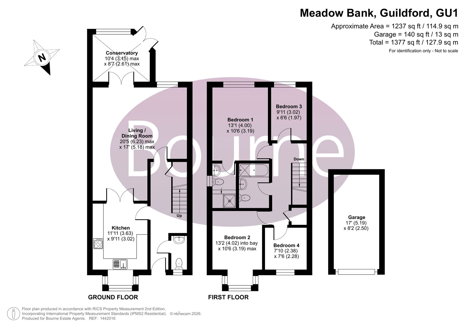 1, Meadow Bank, Guildford floorplan