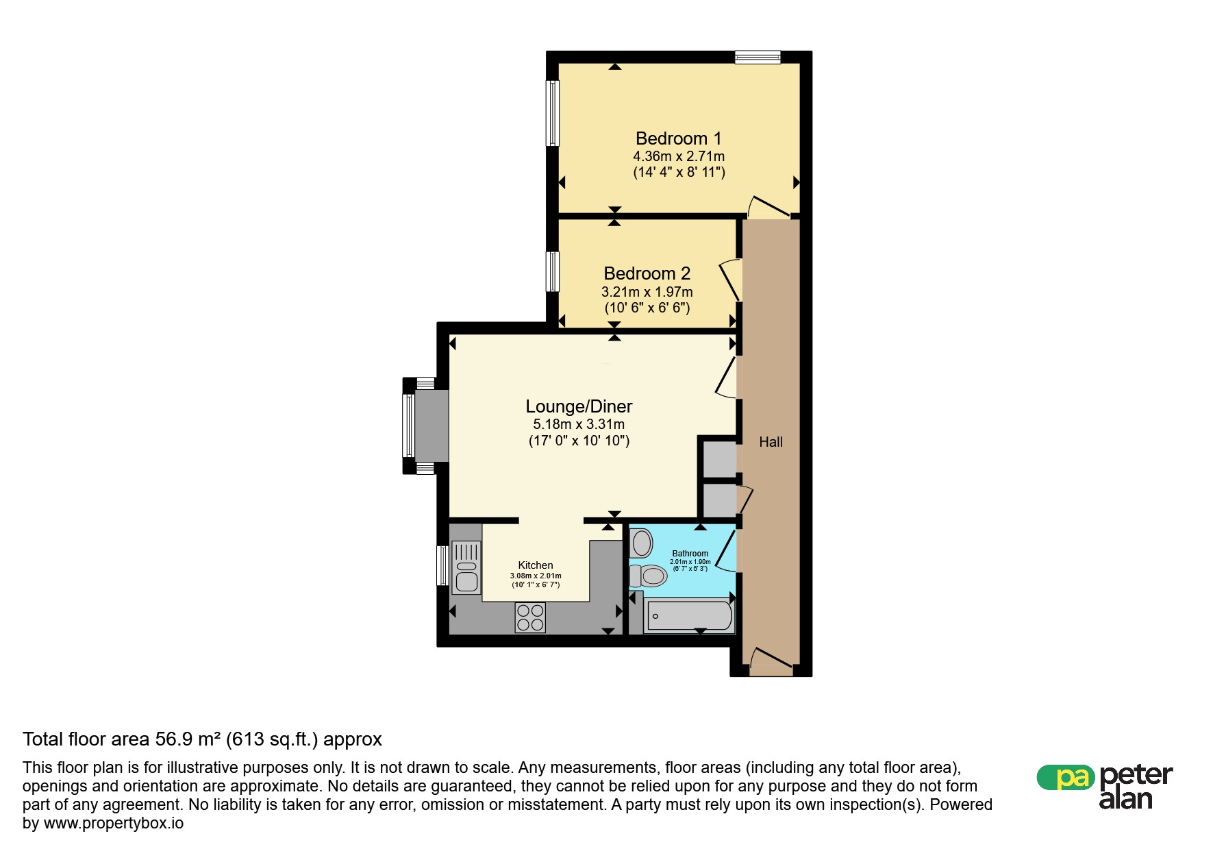 9, Mariners Heights, Penarth floorplan