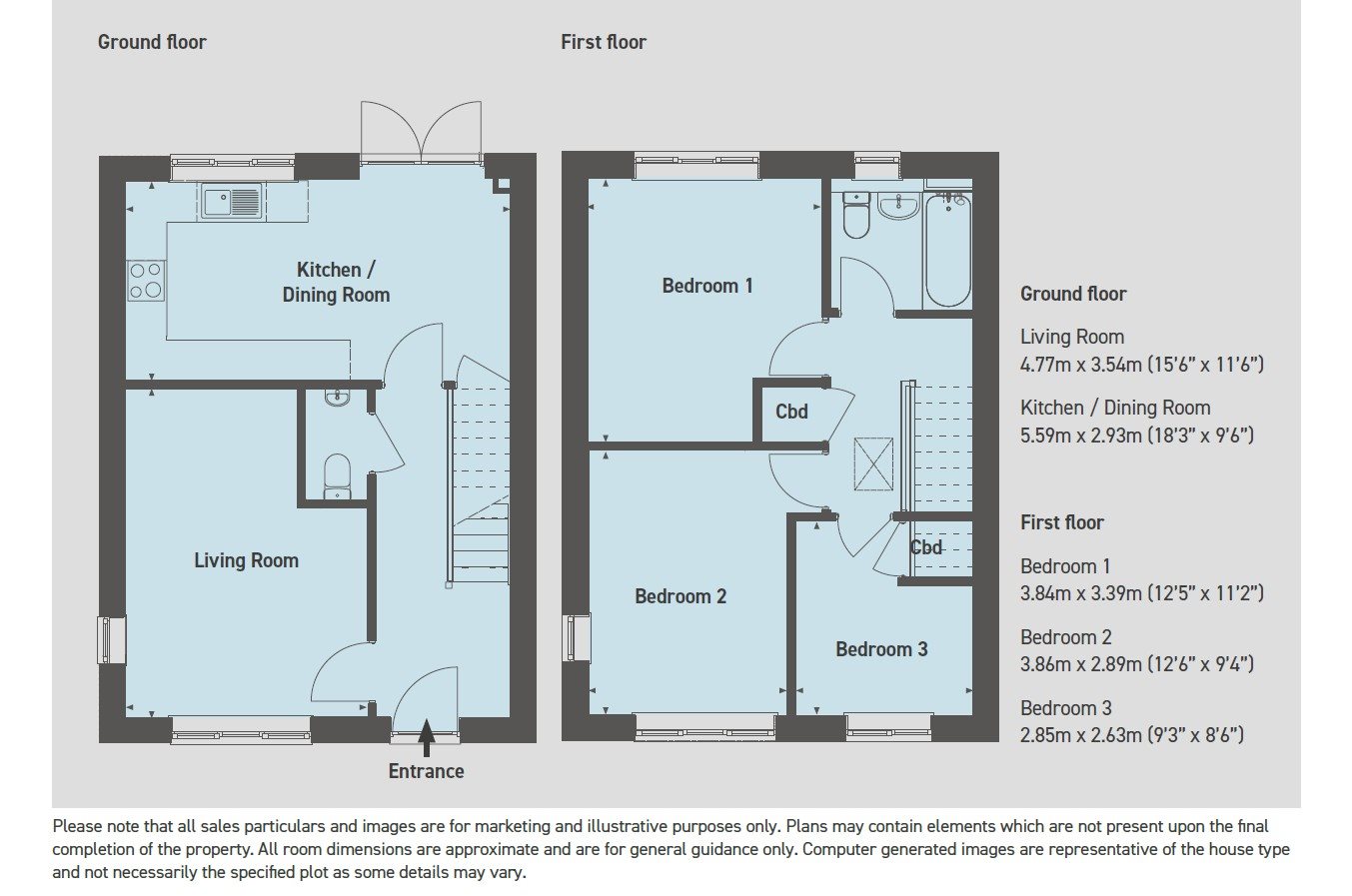 Russell Grove, Worcester Worcestershire floorplan