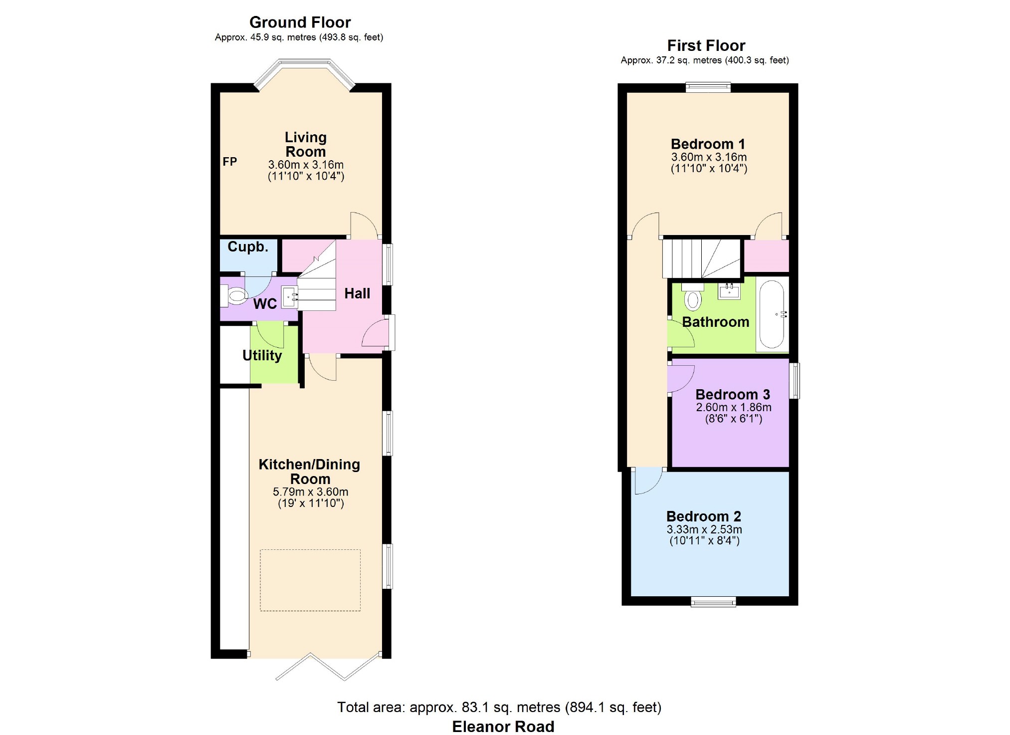 3 Bedrooms Semi-detached house for sale in Eleanor Road, Hertford SG14