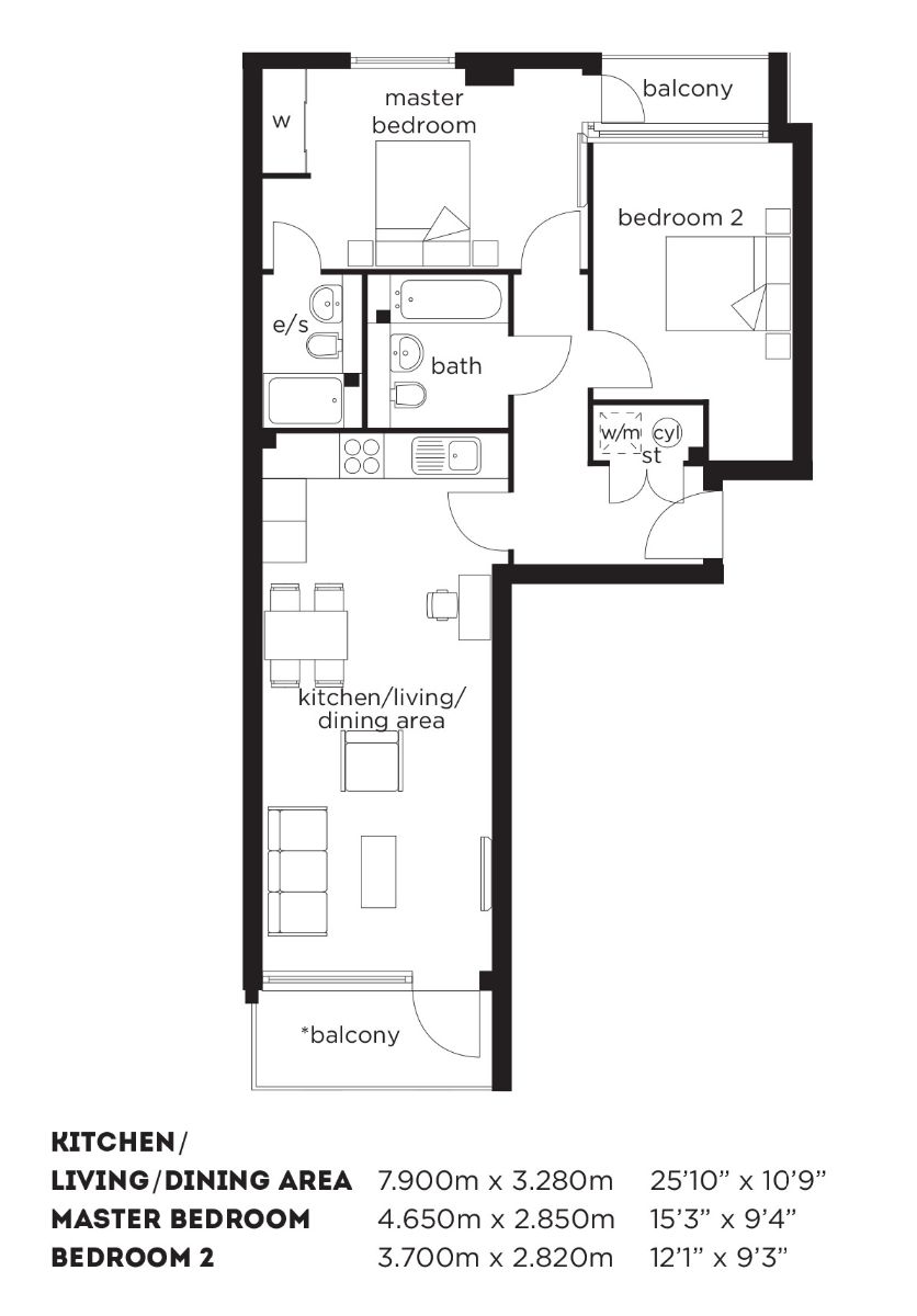 2 Bedrooms Flat to rent in Bessemer Place, London SE10