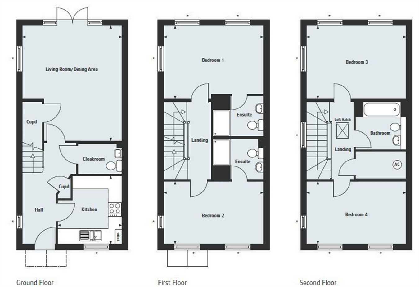 4 Bedrooms End terrace house for sale in Locksley Place, Chase Farm, Lavender Hill, Enfield, Greater London EN2