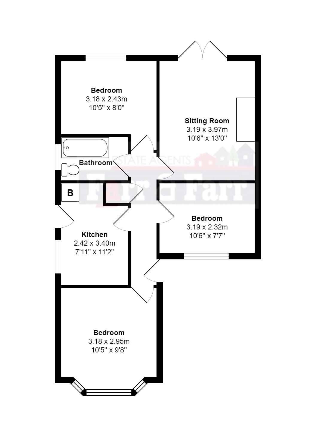 Horsbere Road, Hucclecote, Gloucester GL3, 3 bedroom for