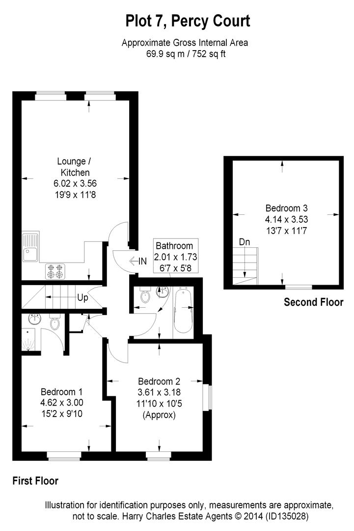 3 Bedrooms Flat to rent in Percy Road, Watford WD18