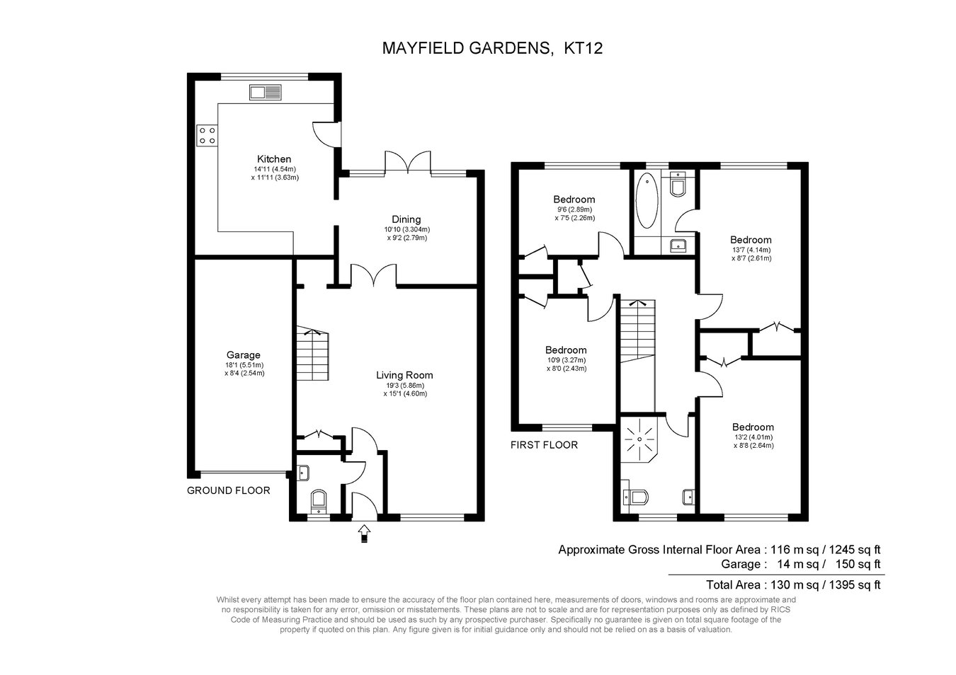 41, Mayfield Gardens, Walton-on-Thames floorplan
