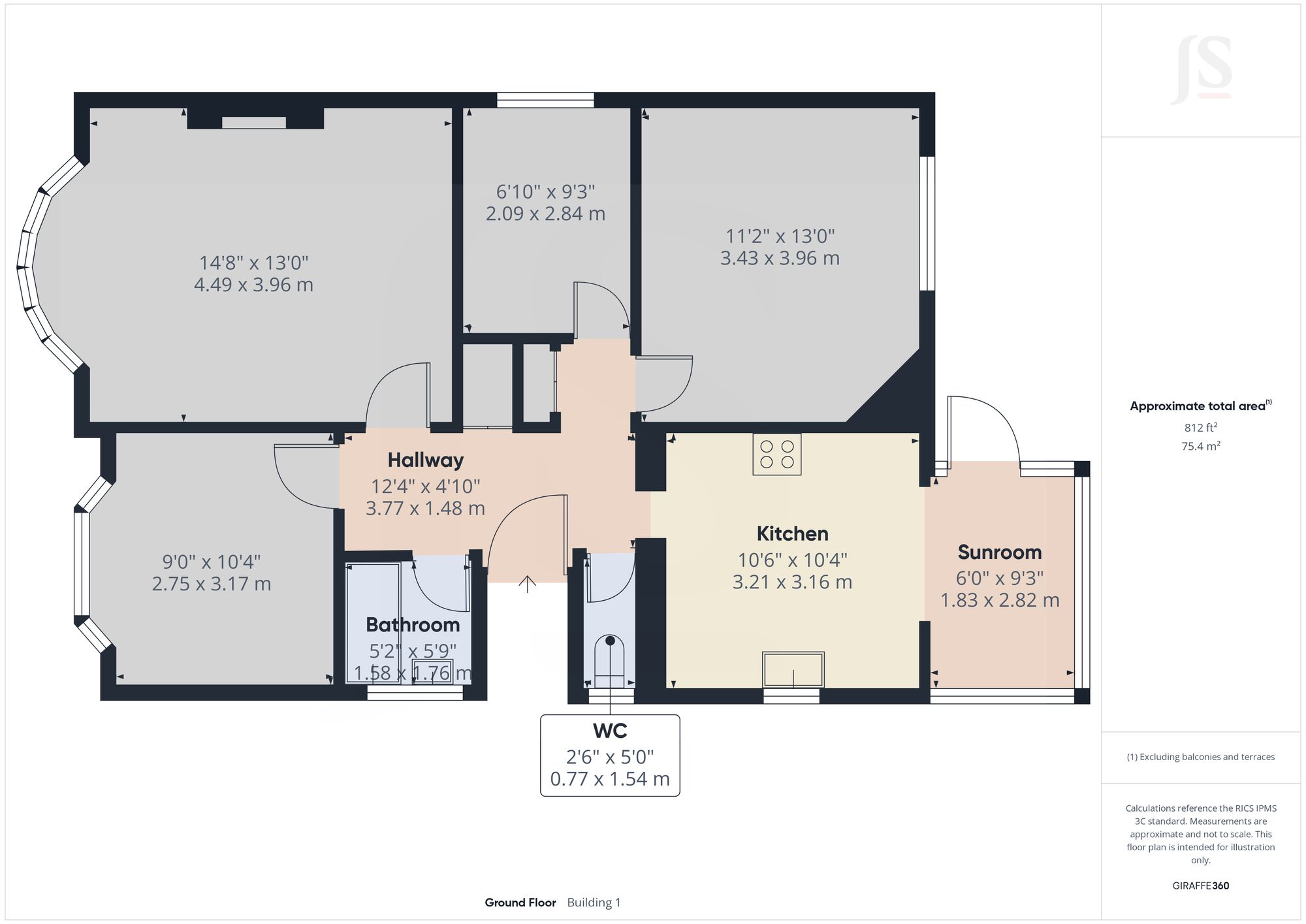 20 Overhill, Brighton floorplan