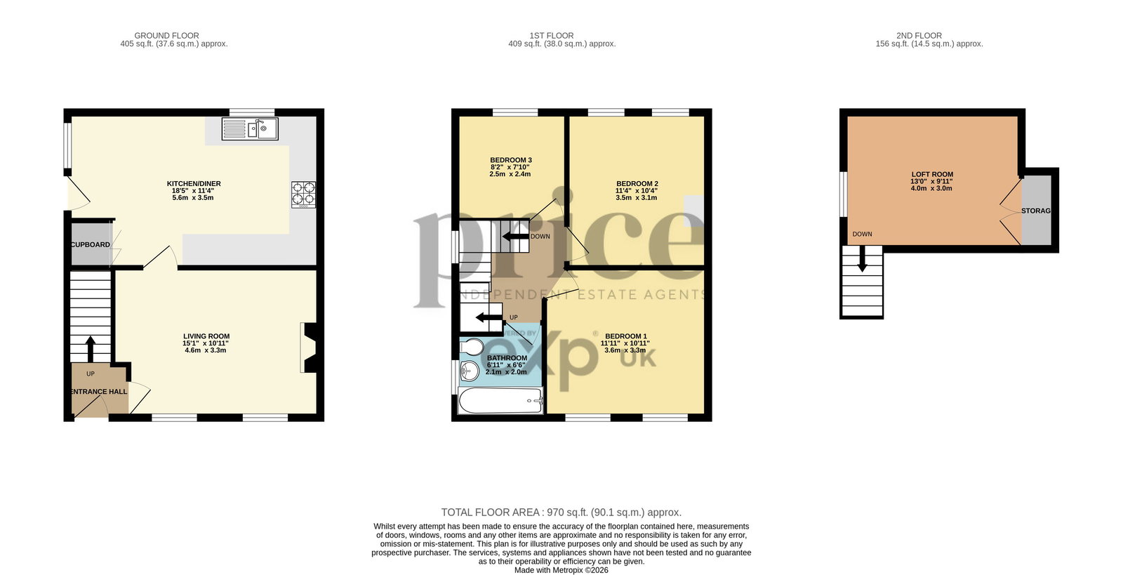 28, Hadrian Avenue, York floorplan