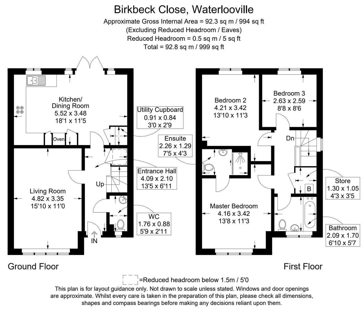 2, Birkbeck Close, Waterlooville floorplan