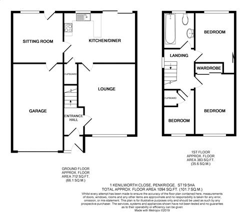 3 Bedrooms Semi-detached house for sale in Kenilworth Close, Penkridge, Stafford ST19