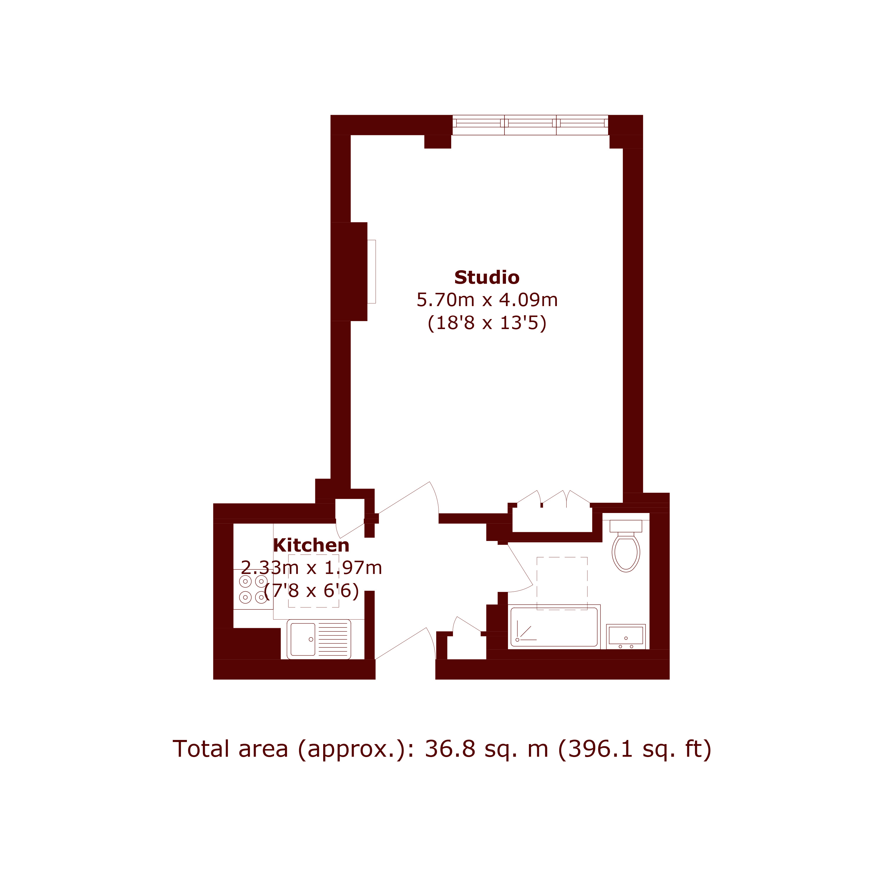 Flat 20 Okeover Manor, Clapham Common North Side, Clapham Common North Side floorplan