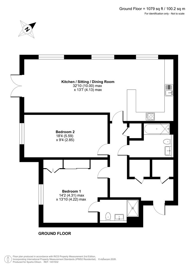 4 Mansion House, Turnor Way, Eastleigh floorplan